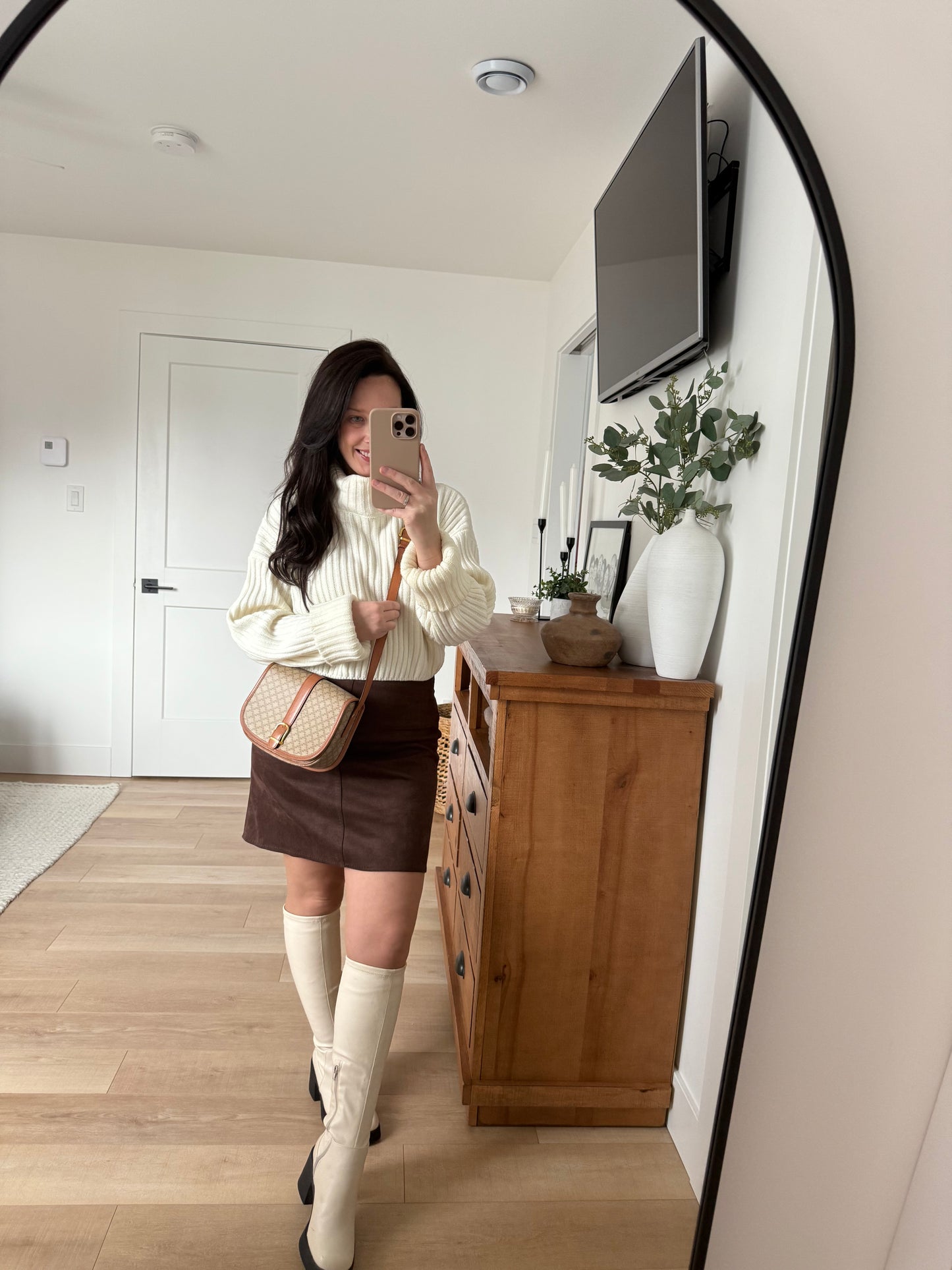 Celine Macadam Canvas Shoulder Bag