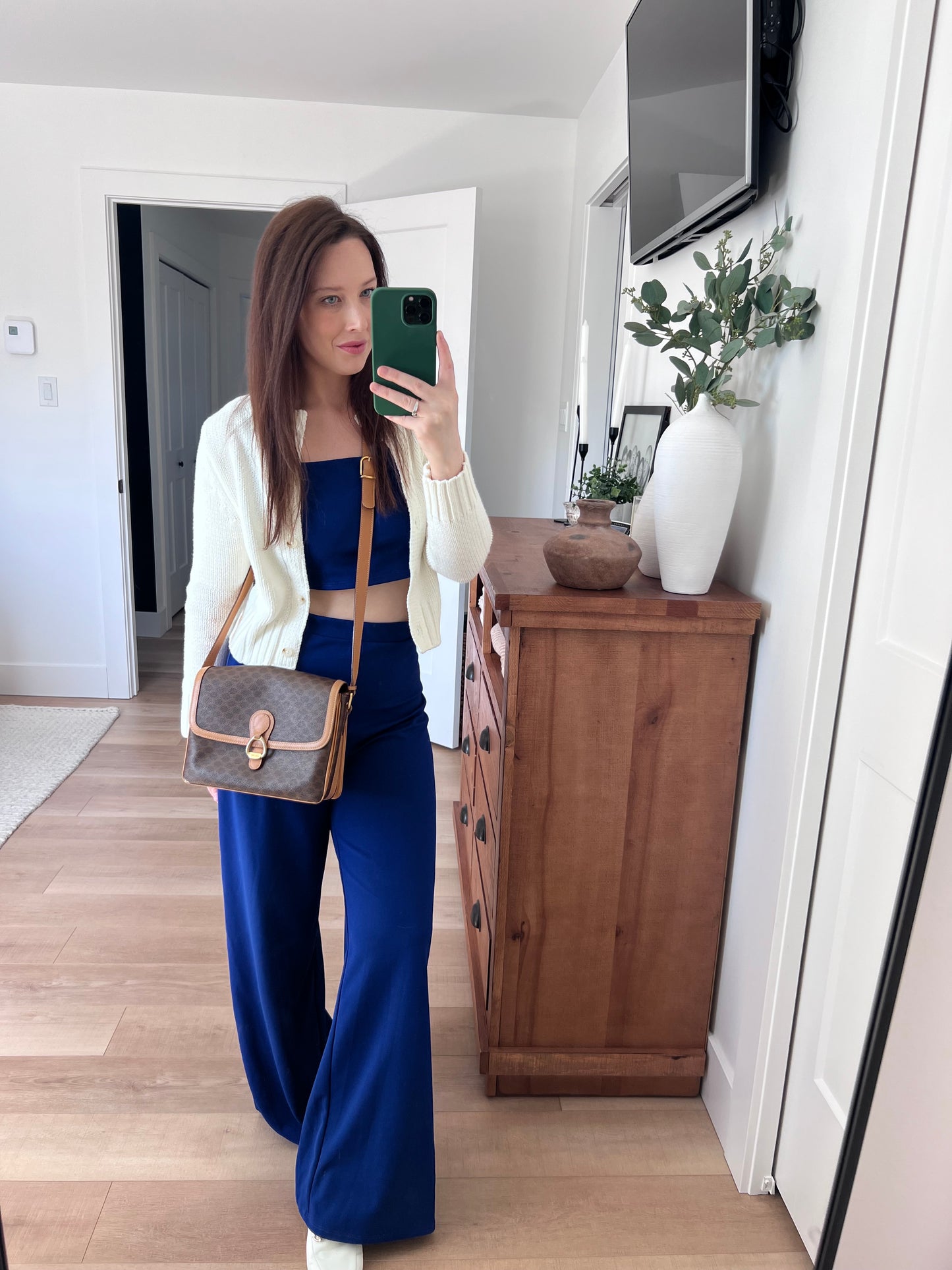Celine Macadam Flap Shoulder Bag