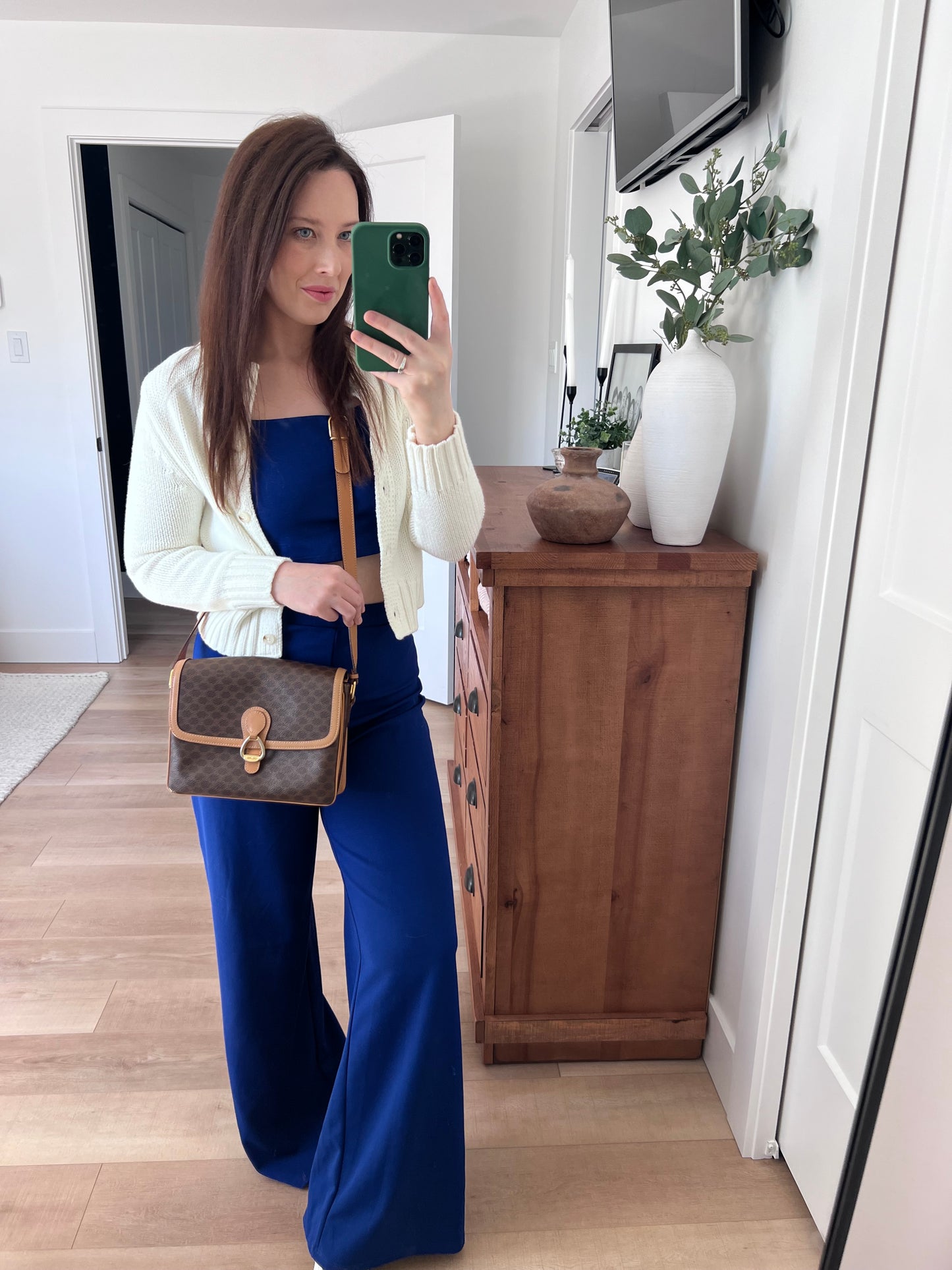 Celine Macadam Flap Shoulder Bag