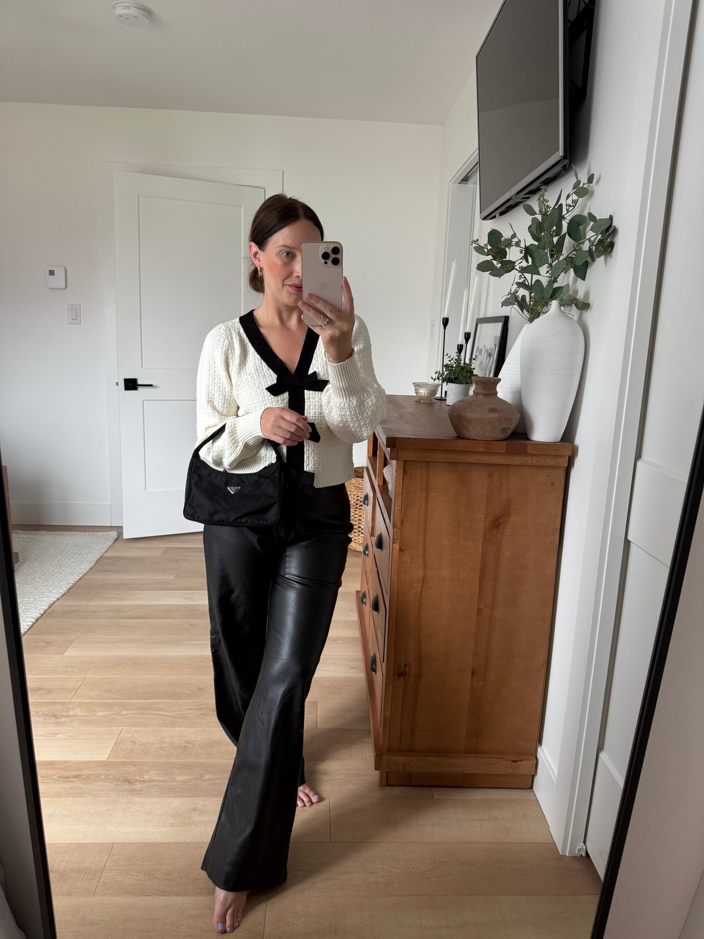 Prada Black Tessuto Nylon Shoulder Bag