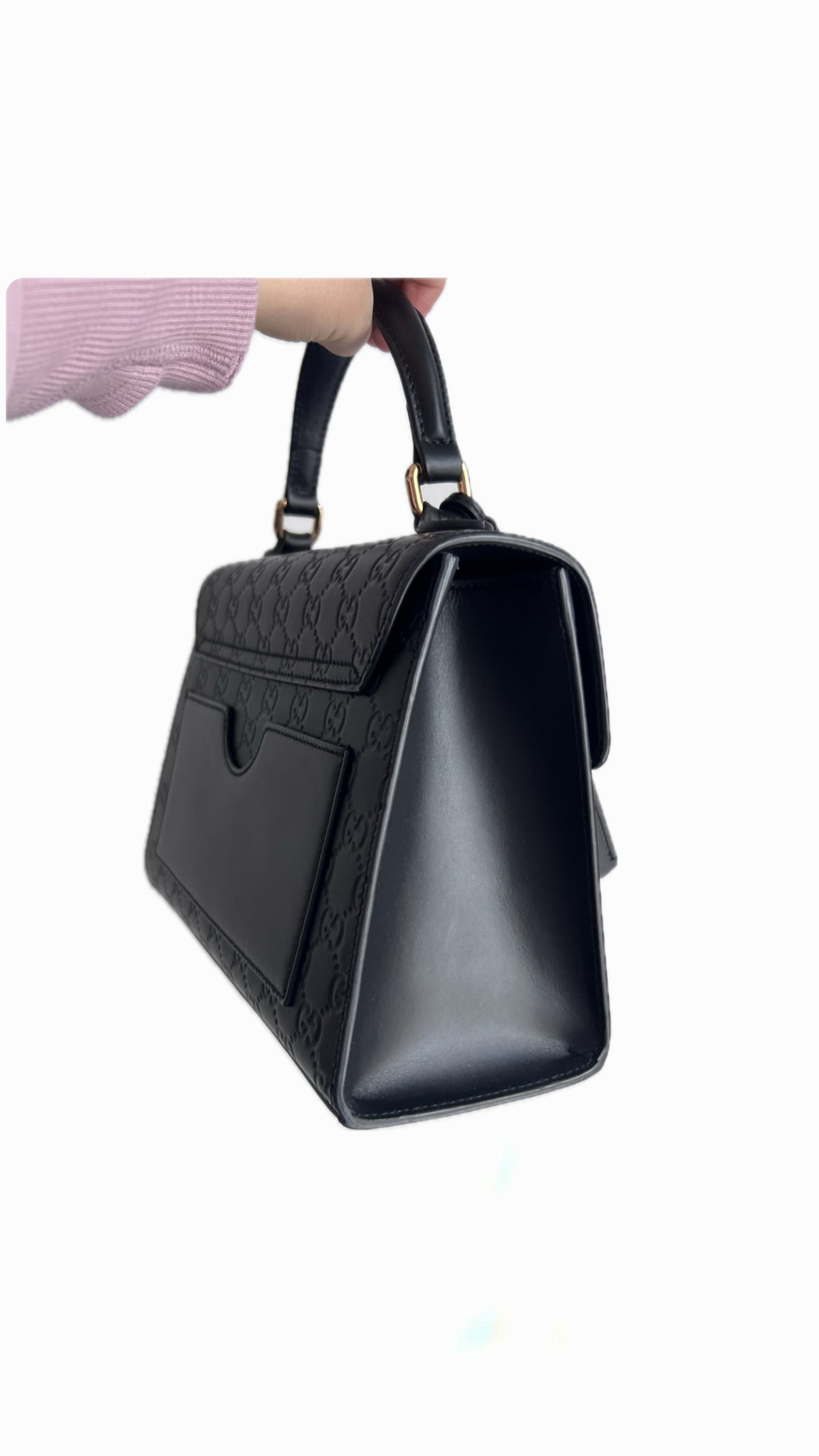 Gucci Black Guccissima Leather Bag
