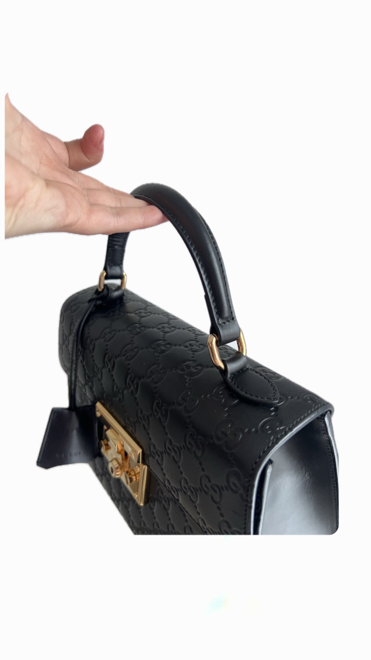 Gucci Black Guccissima Leather Bag