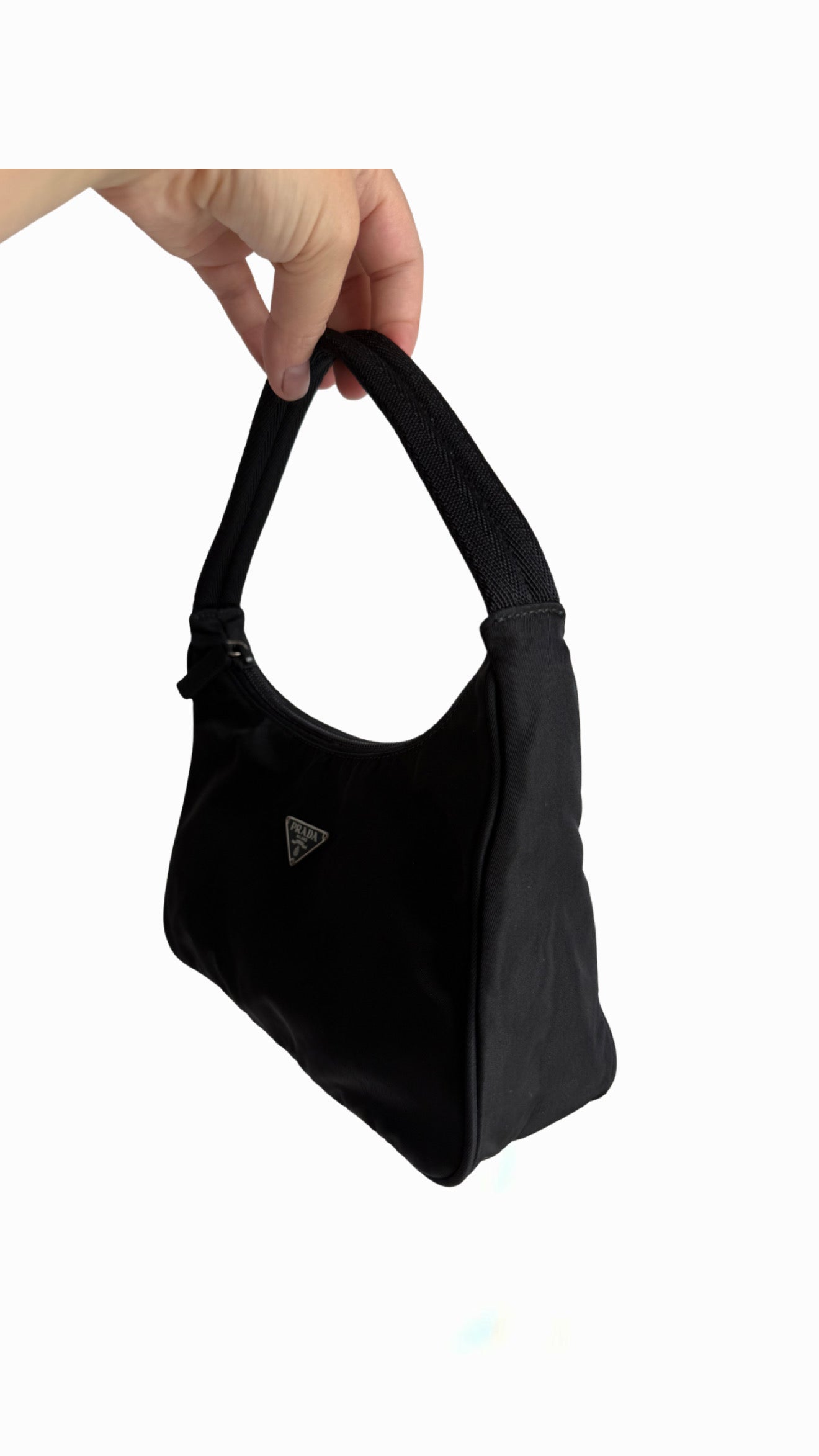 Prada Black Tessuto Nylon Shoulder Bag