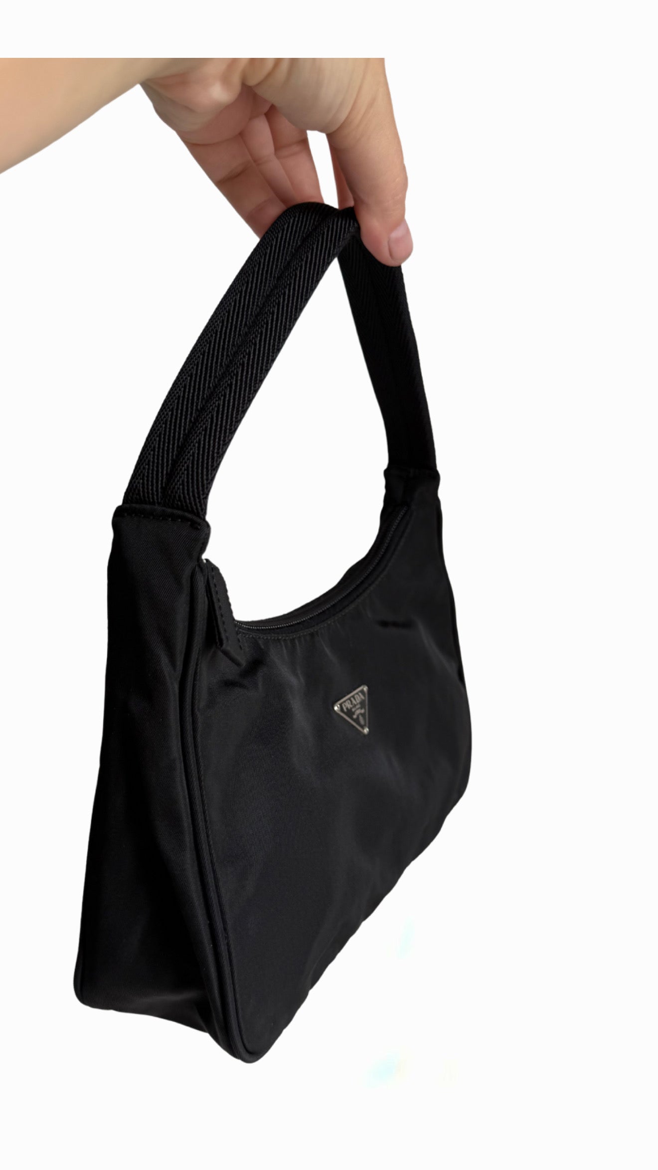 Prada Black Tessuto Nylon Shoulder Bag
