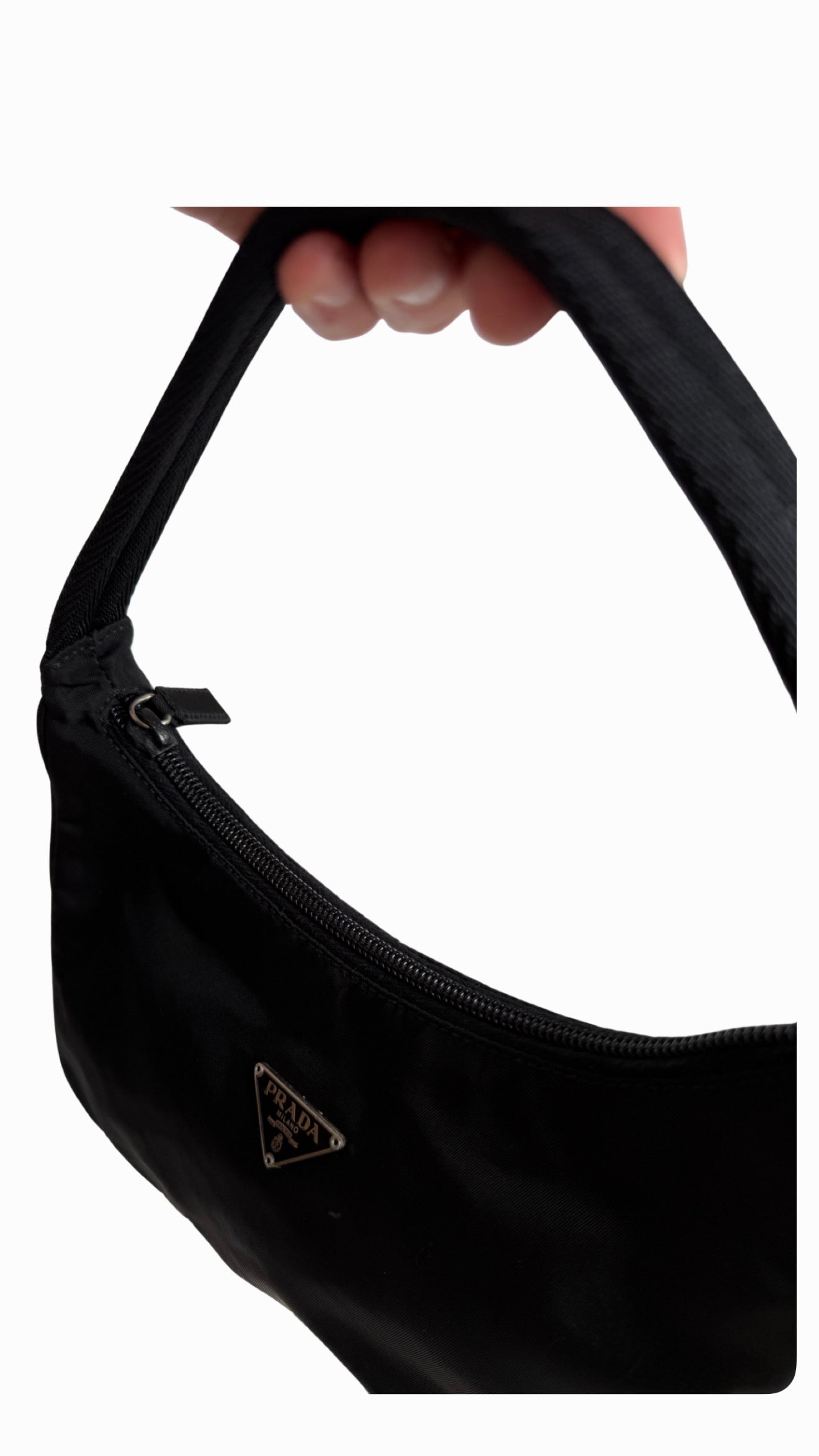 Prada Black Tessuto Nylon Shoulder Bag