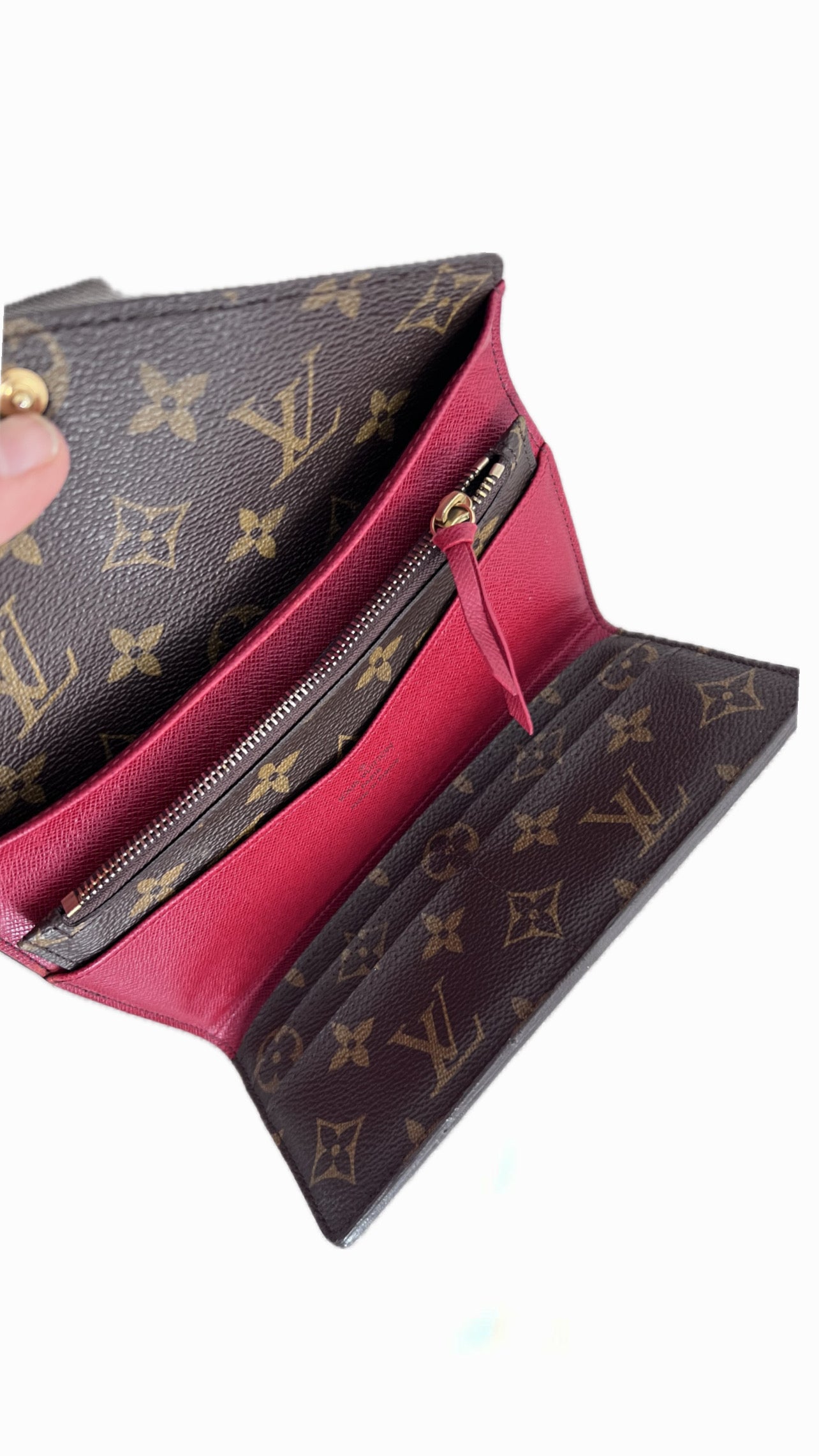 Louis Vuitton Josephine Wallet Red