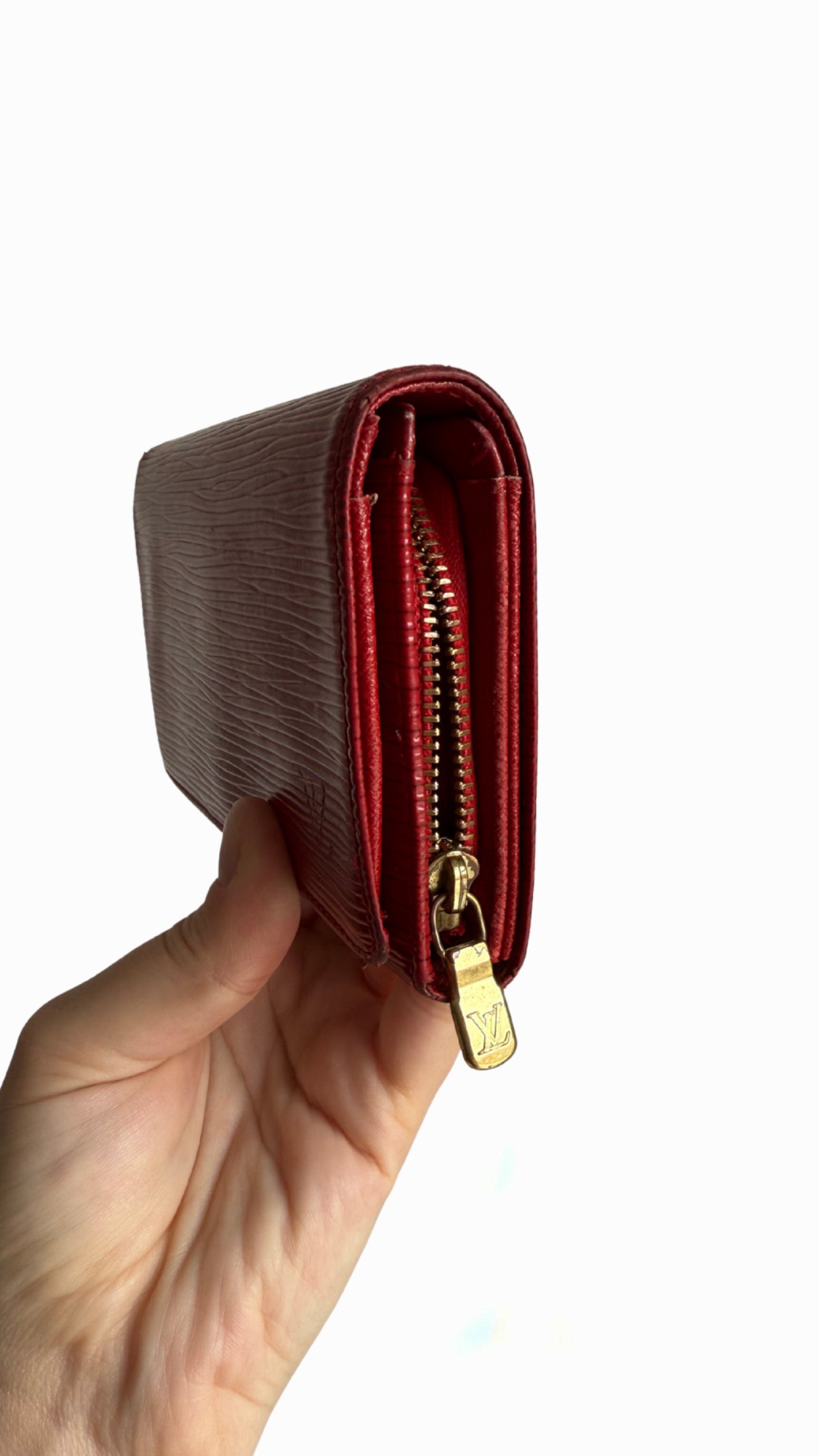 Louis Vuitton Epi Red Bi-fold Wallet