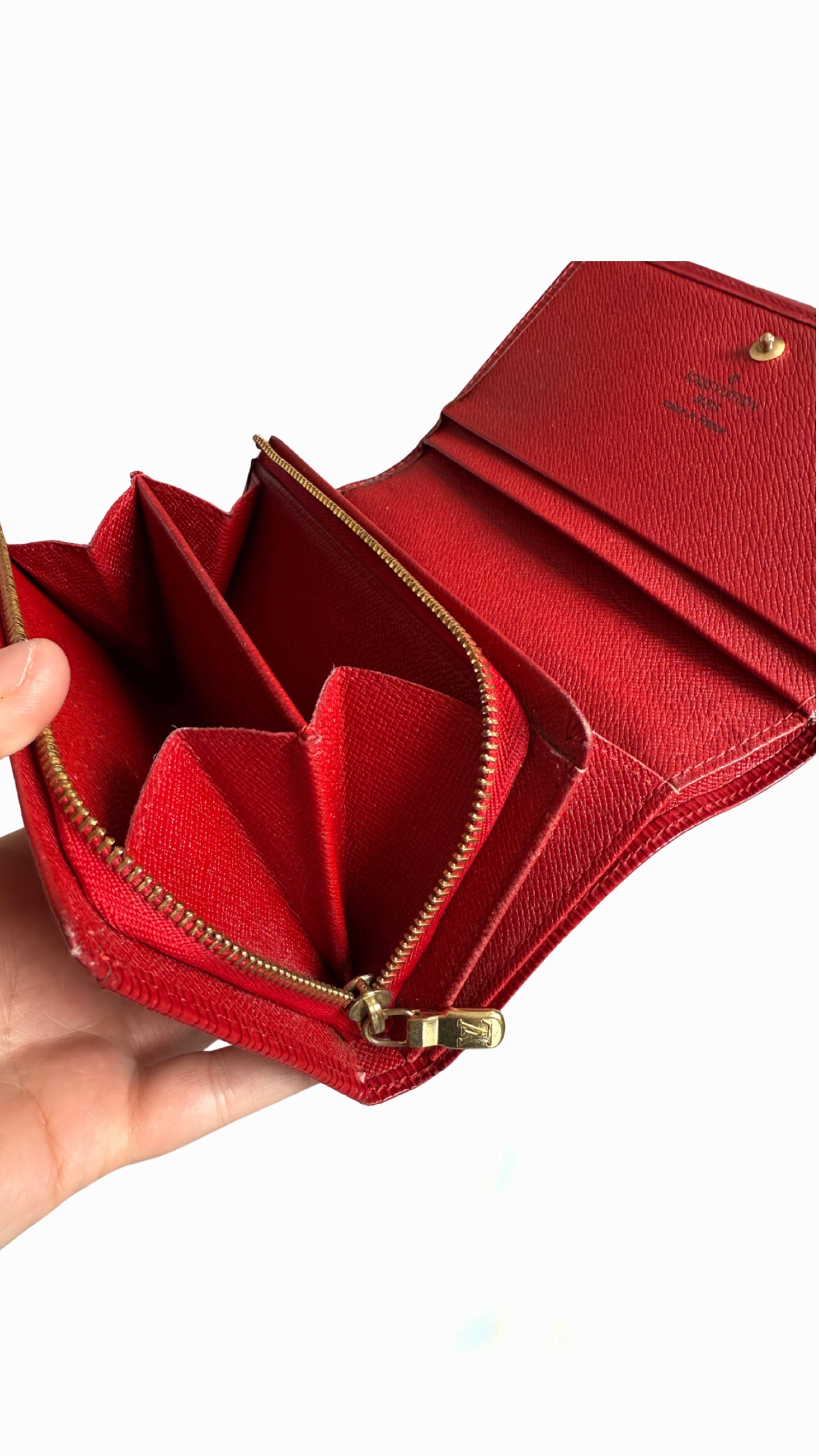 Louis Vuitton Epi Red Bi-fold Wallet