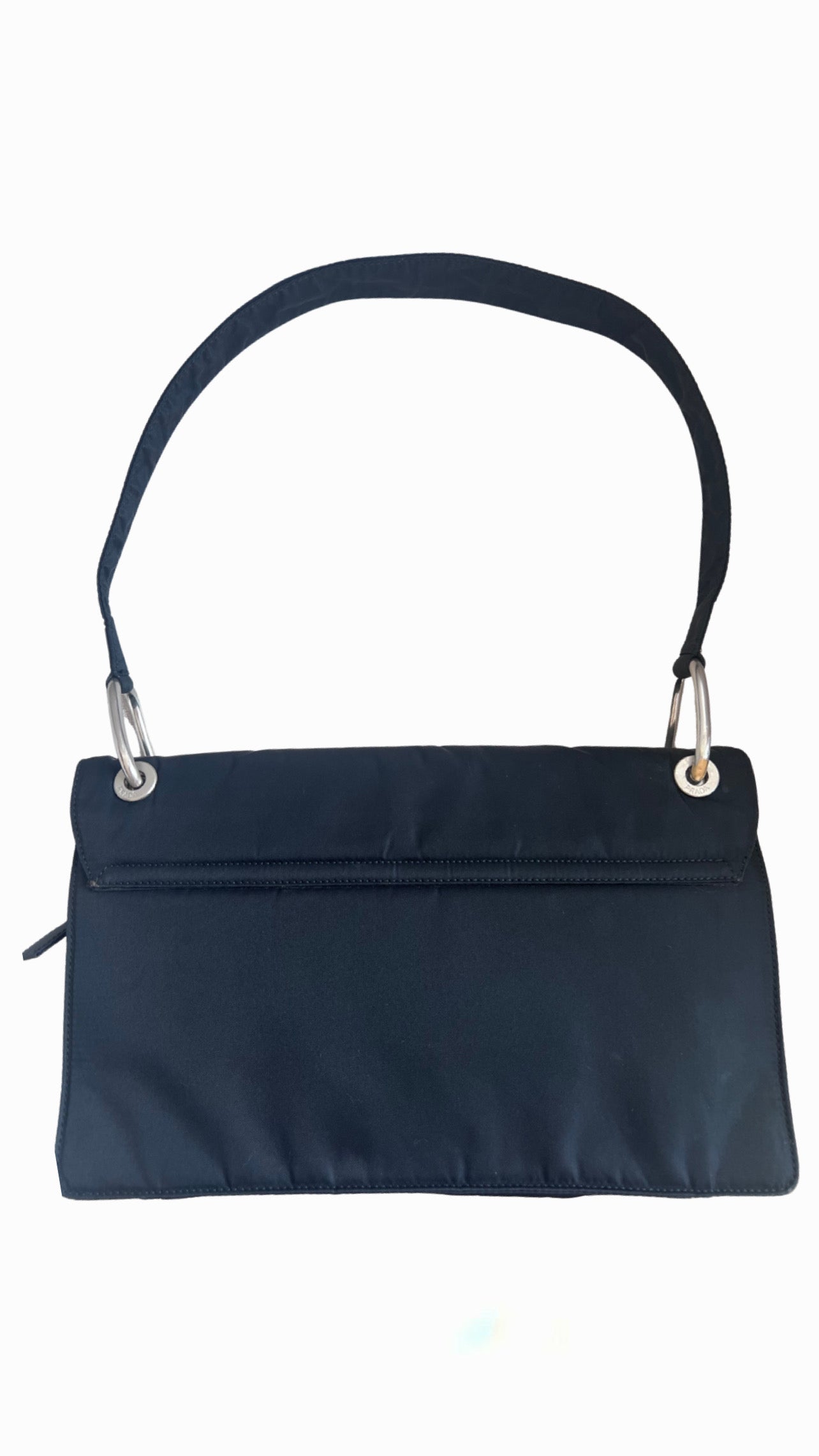 Prada Black Vintage Nylon Shoulder Bag