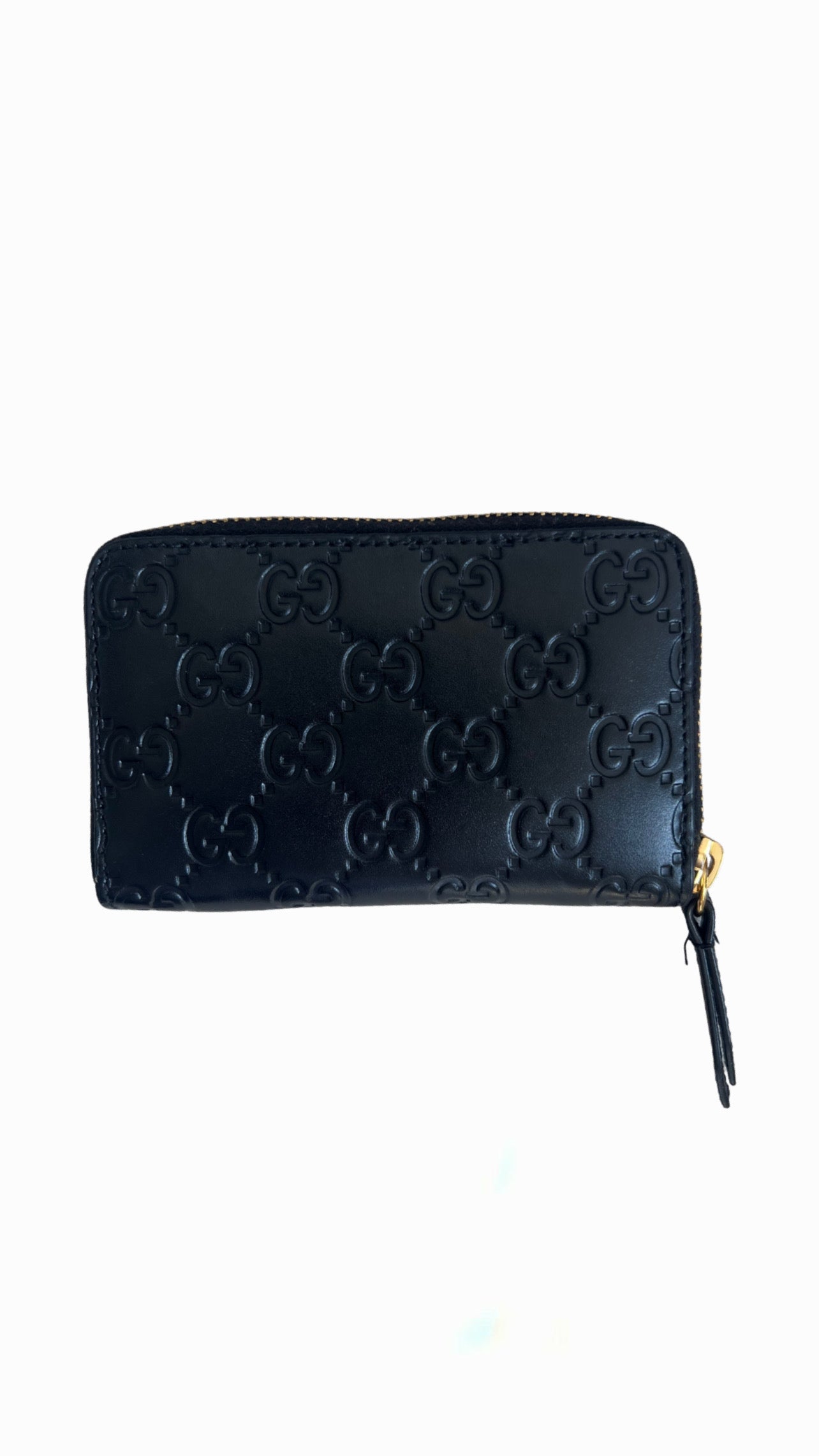 Gucci Guccissima Zip Around Card Case