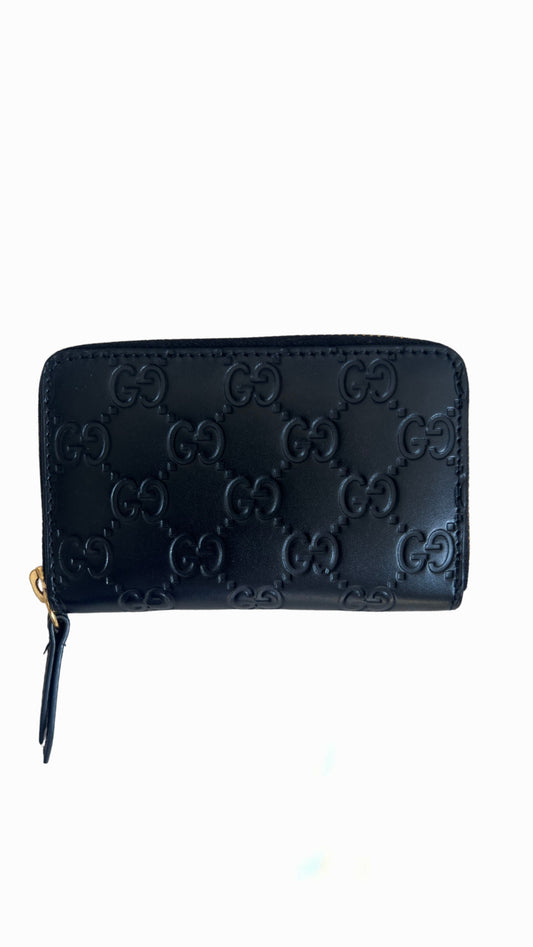 Gucci Guccissima Zip Around Card Case