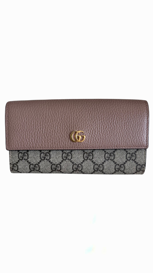 Gucci Bi-colour GG Marmont continental wallet