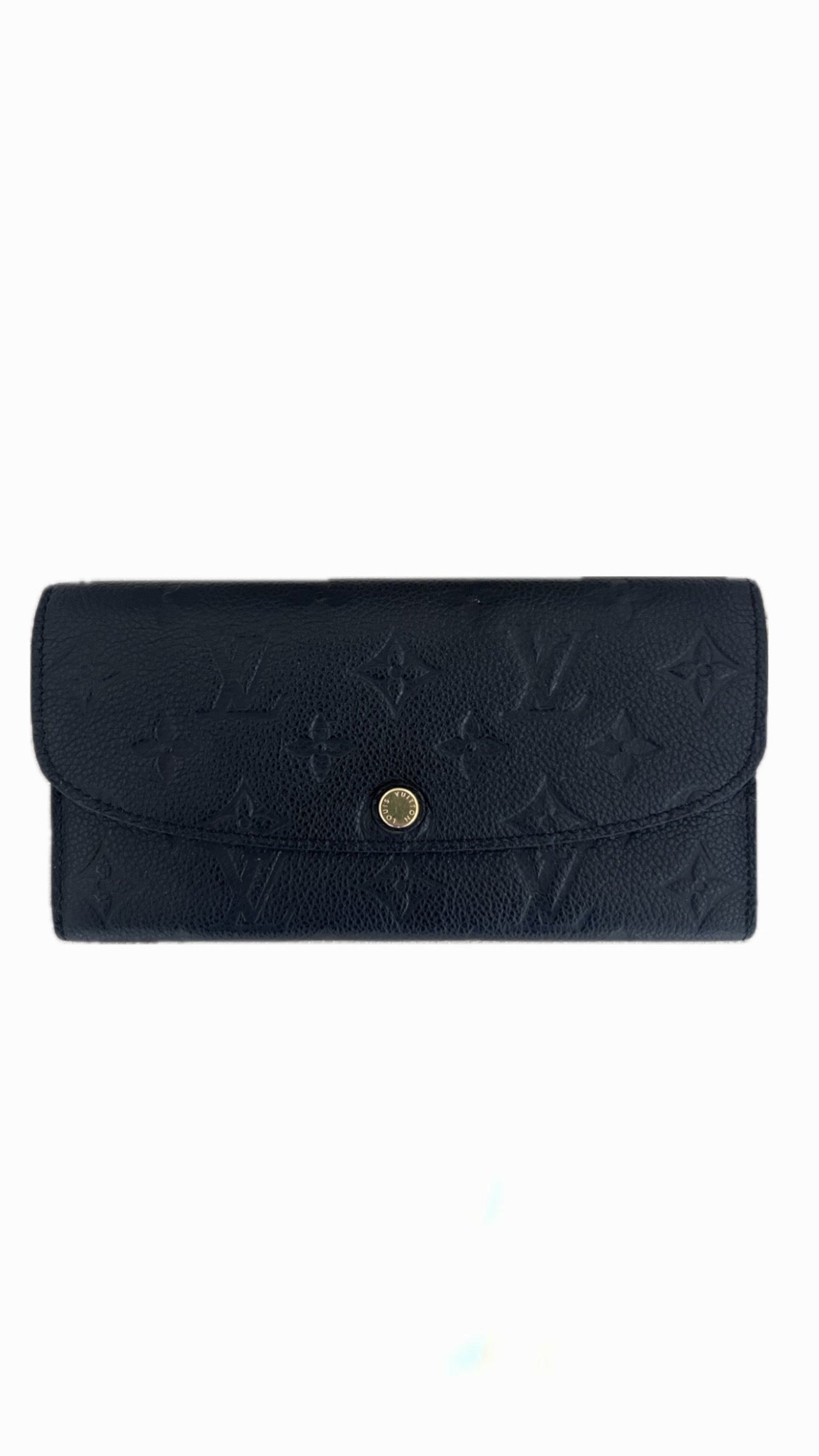 Louis Vuitton Black Monogram Empreinte Emilie Wallet