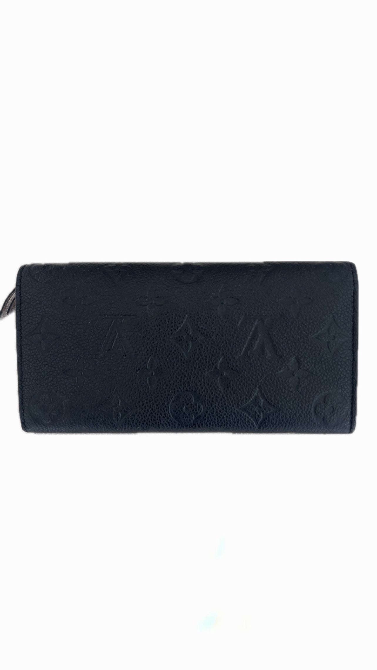 Louis Vuitton Black Monogram Empreinte Emilie Wallet