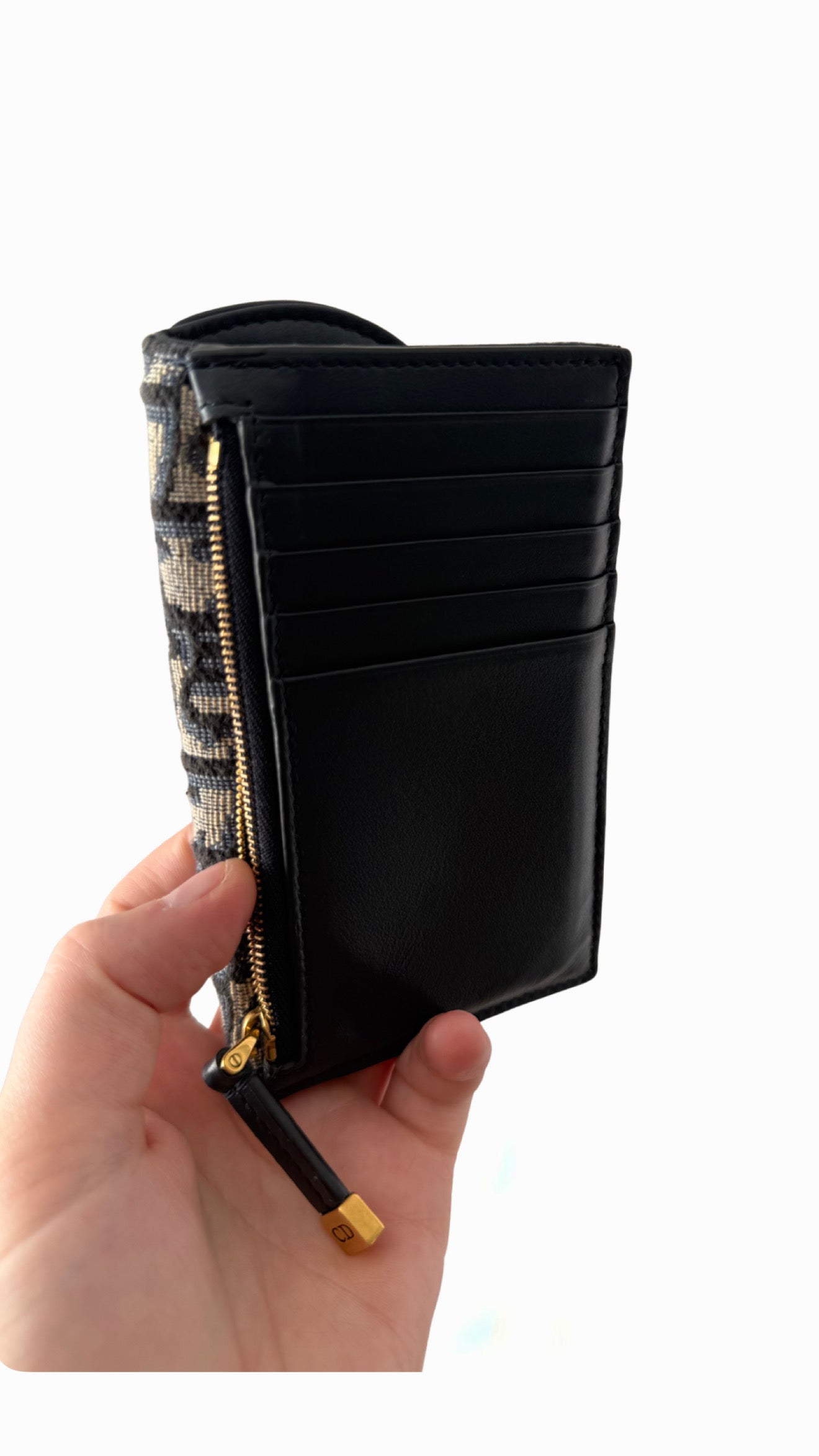 Christian Dior Saddle Cosmos Zipped Card Holder