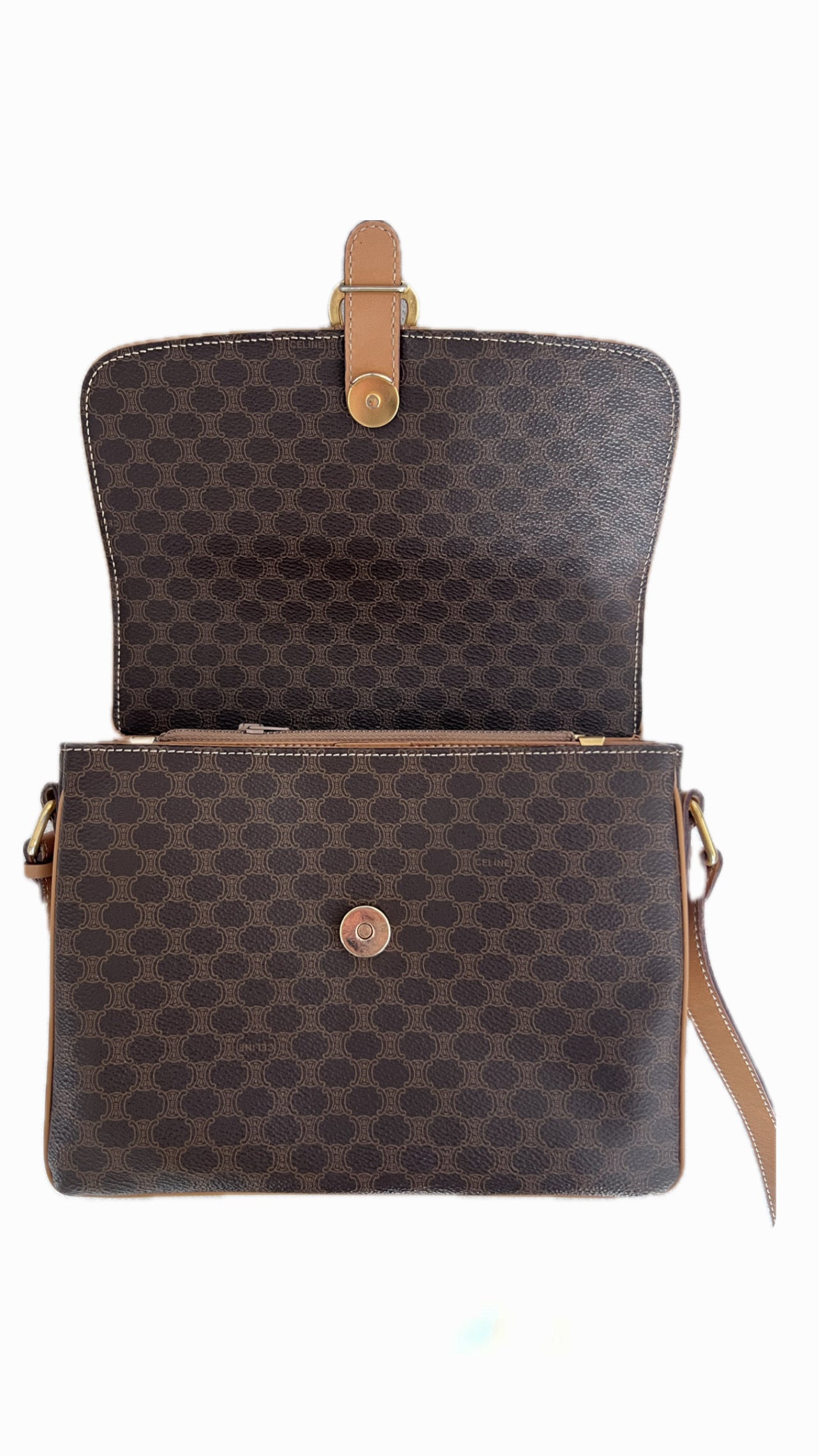 Celine Macadam Flap Shoulder Bag