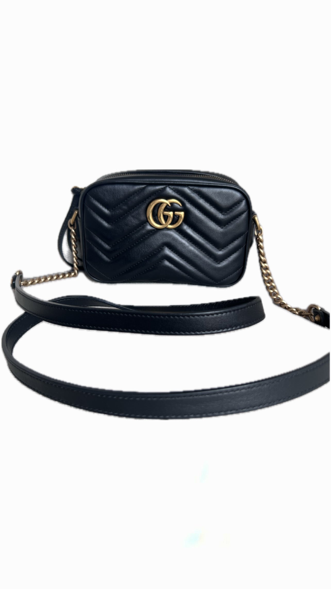 Gucci Marmont Double G Quilted Mini