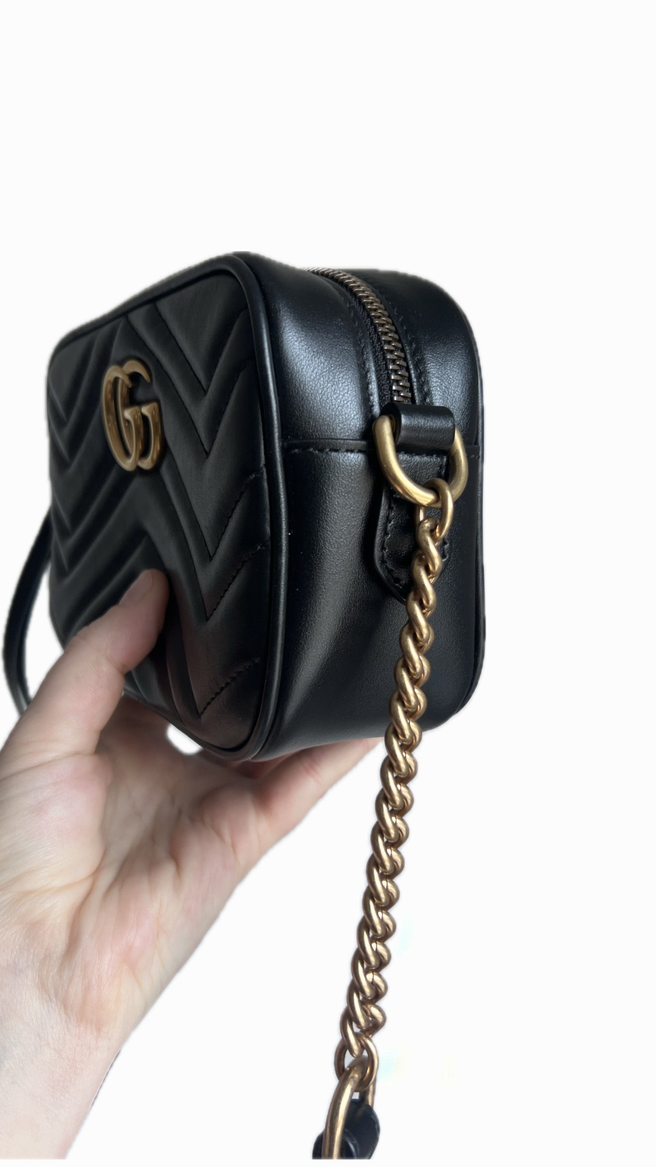 Gucci Marmont Double G Quilted Mini