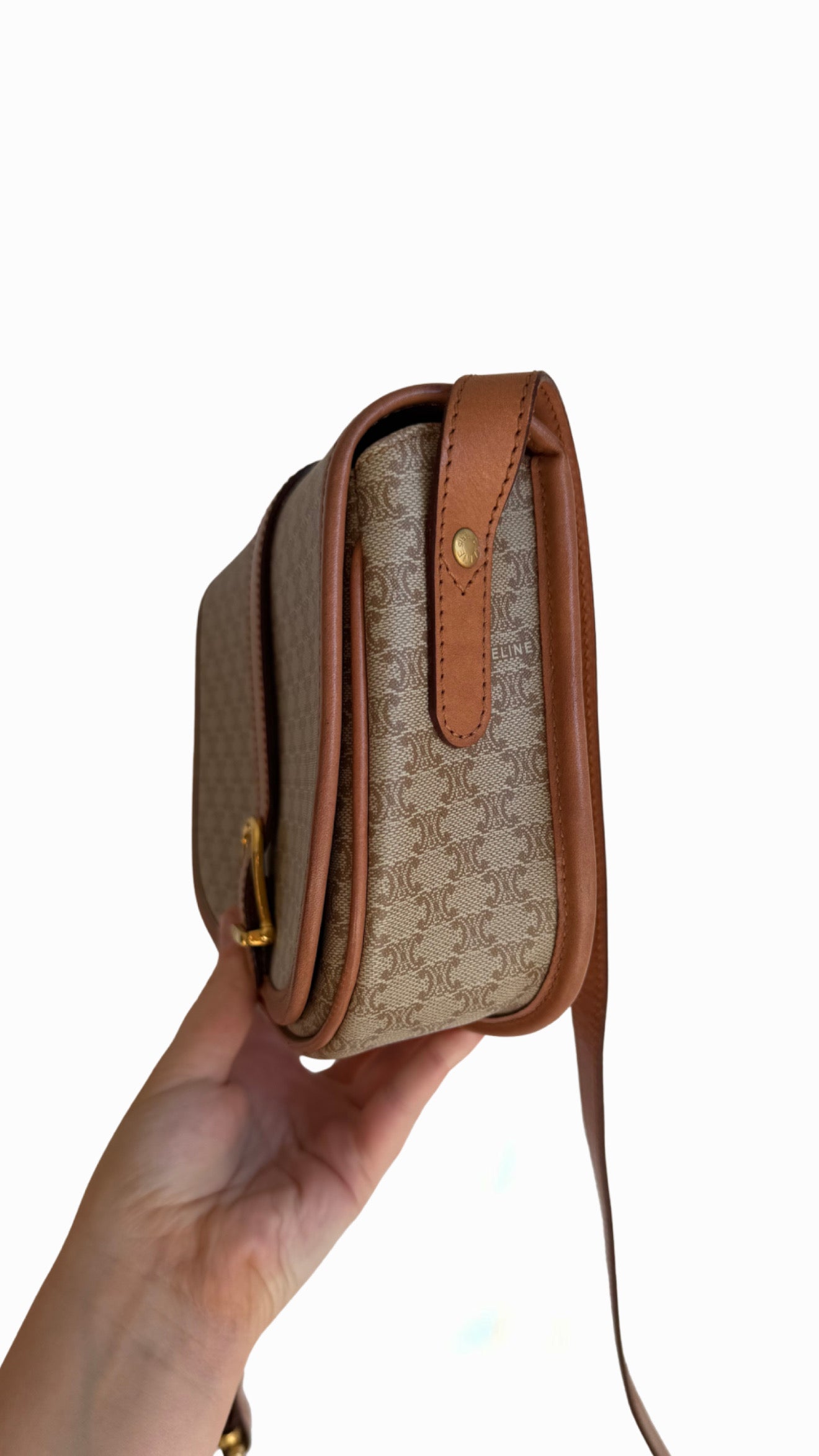 Celine Macadam Canvas Shoulder Bag