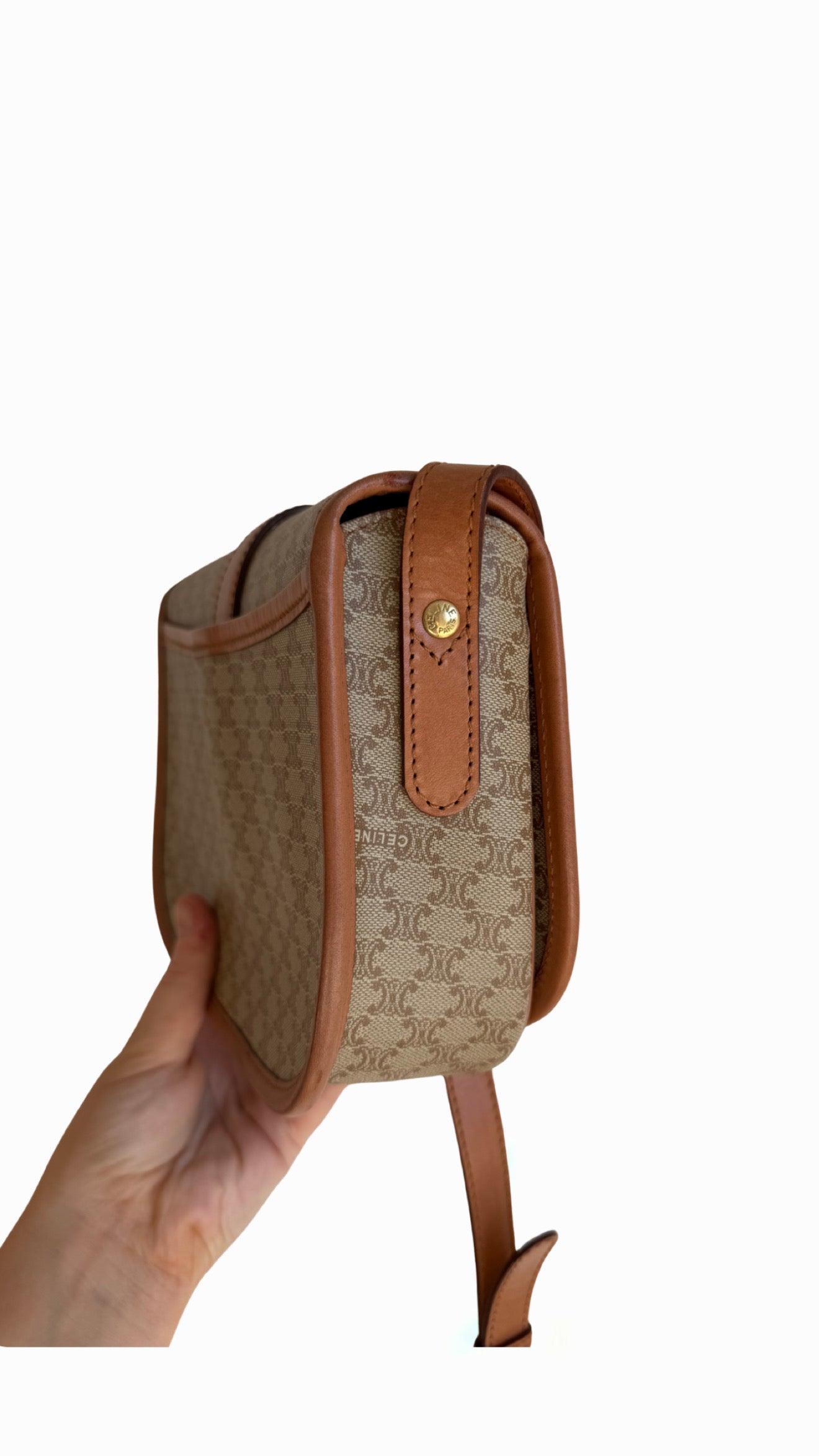 Celine Macadam Canvas Shoulder Bag