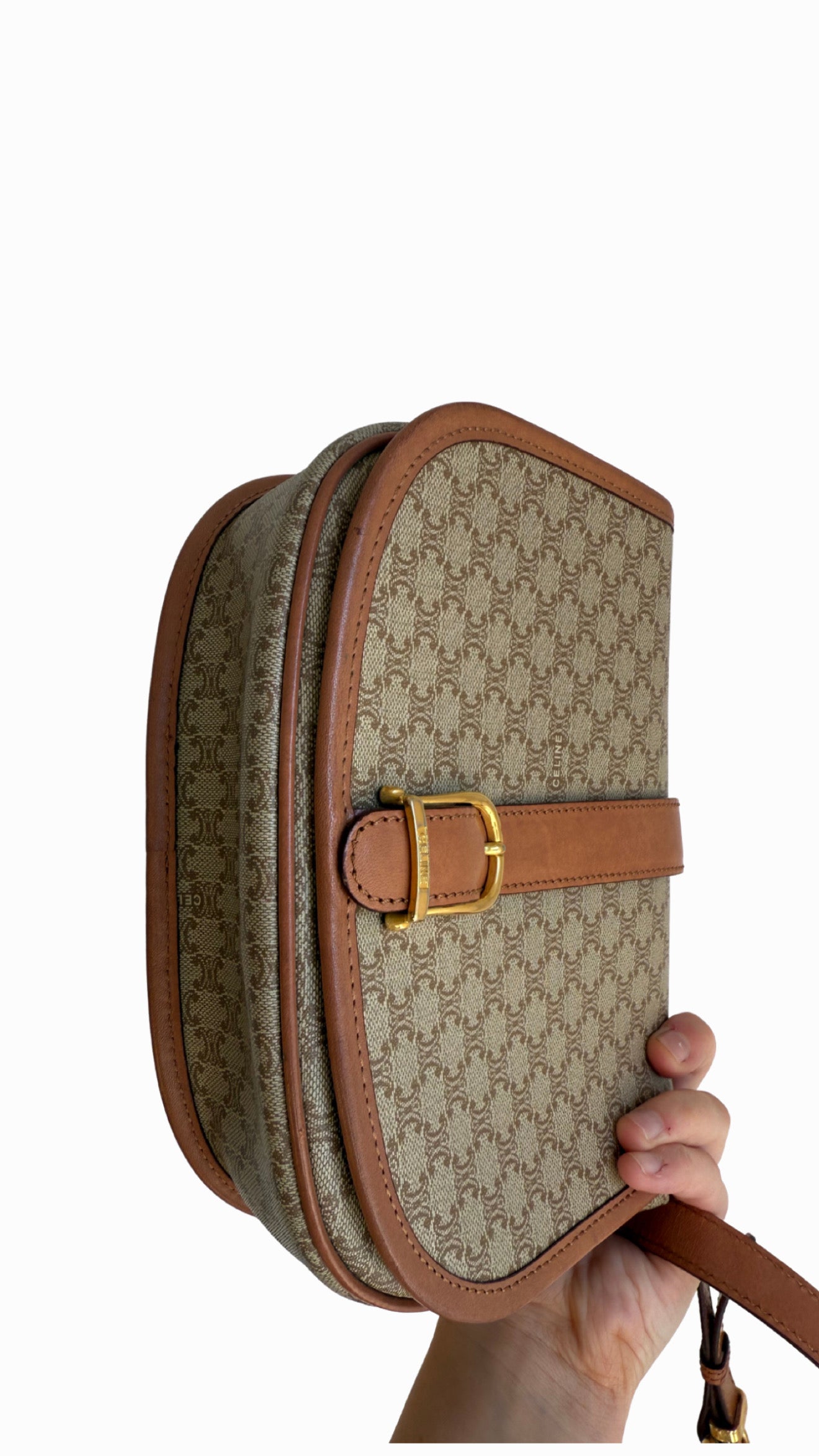 Celine Macadam Canvas Shoulder Bag