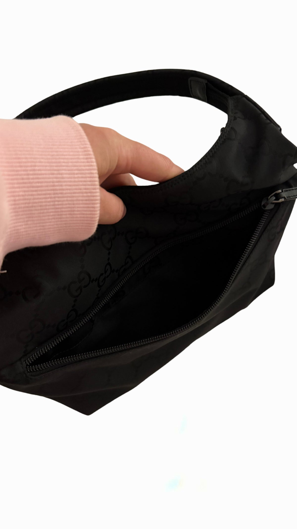 Gucci GG Nylon Hobo Shoulder Bag