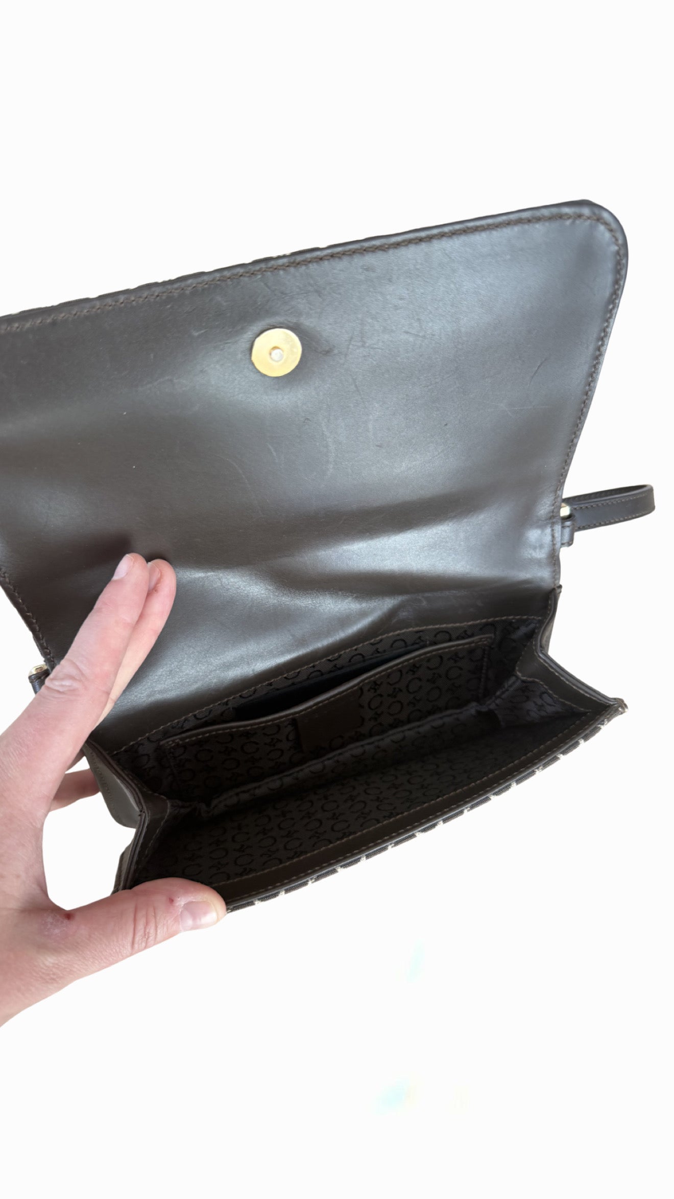 Celine Macadam Canvas Shoulder Bag