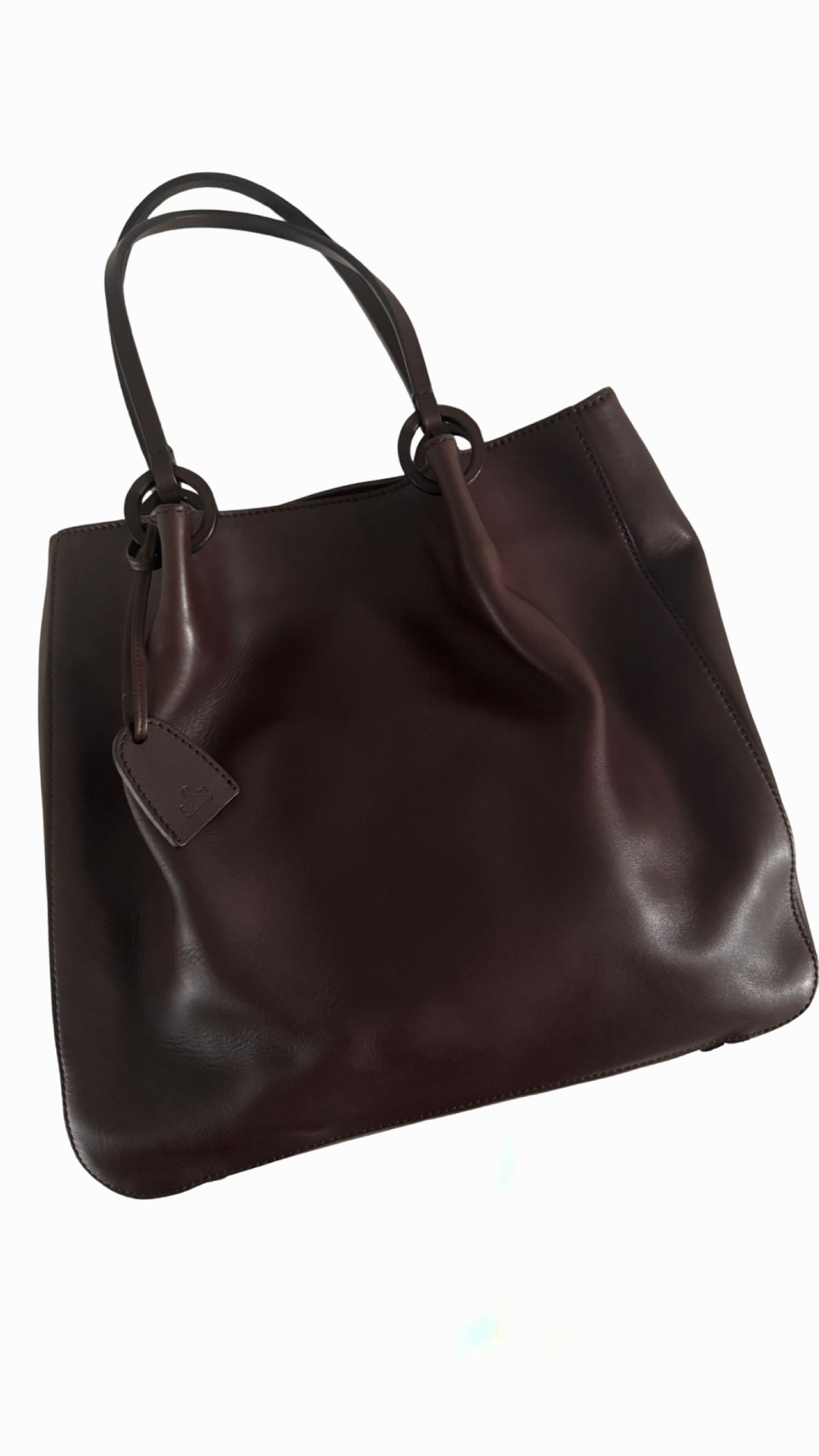 Gucci Dark Brown Leather Tote Bag