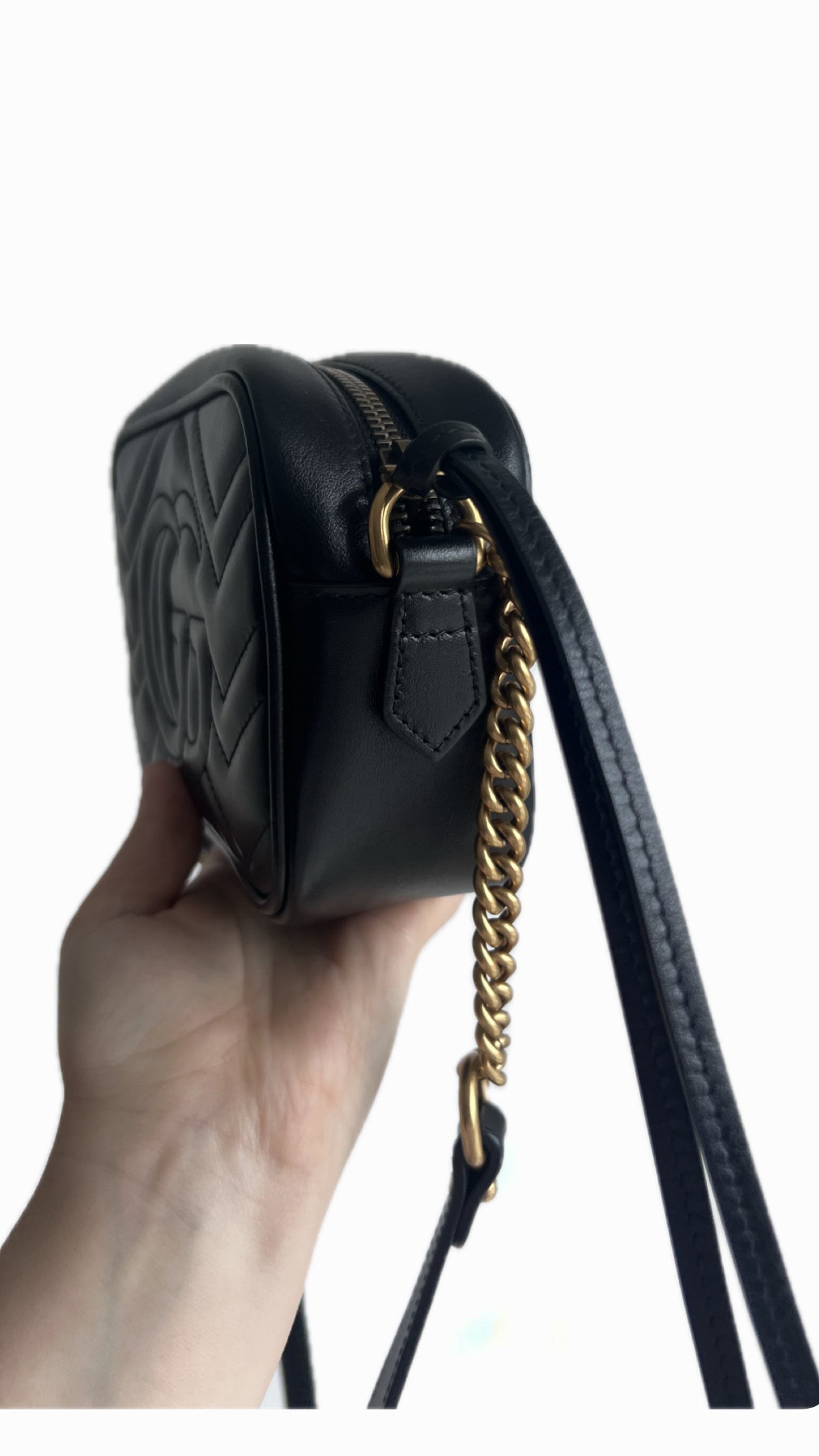 Gucci Marmont Double G Quilted Mini