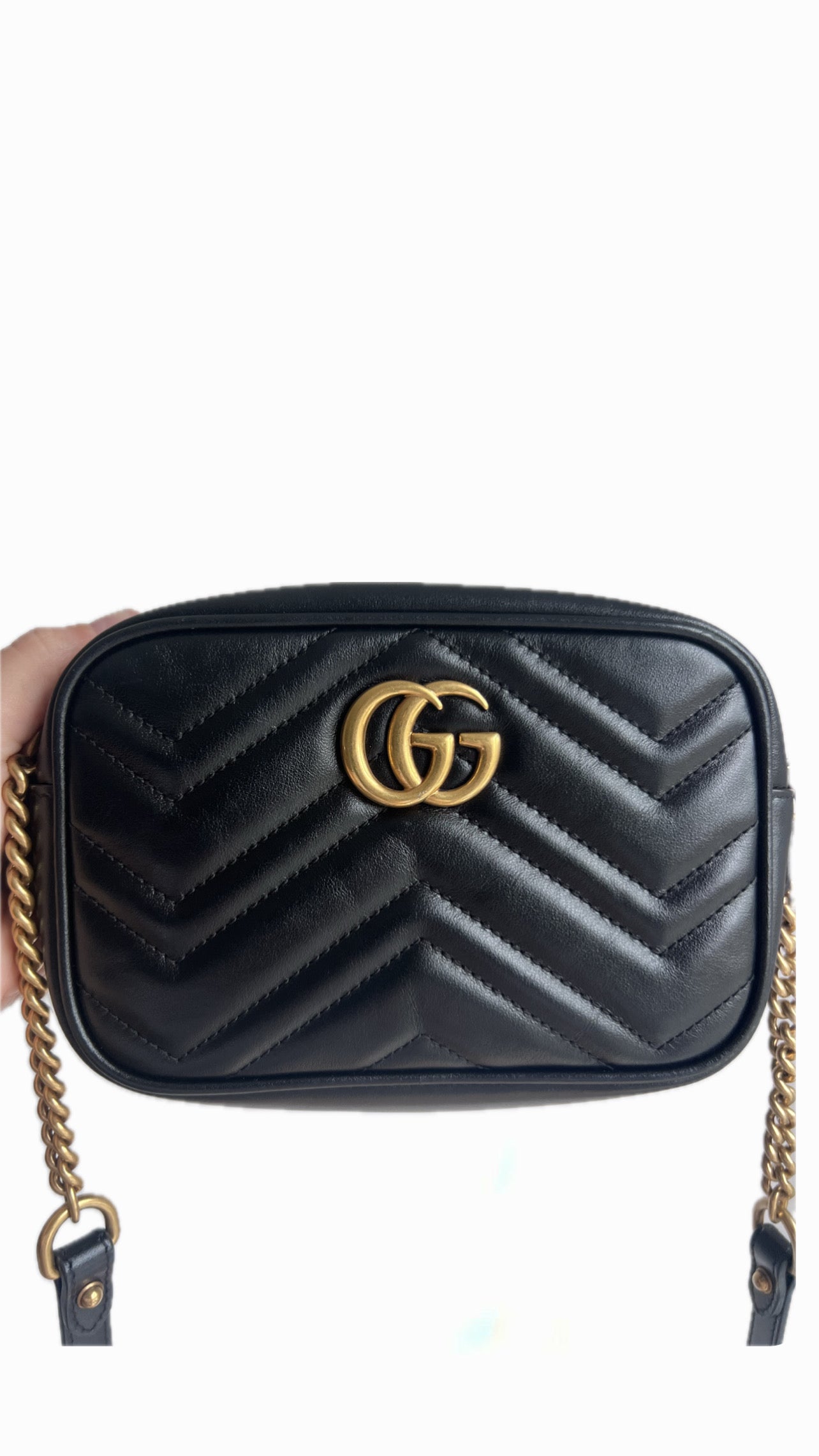 Gucci Marmont Double G Quilted Mini