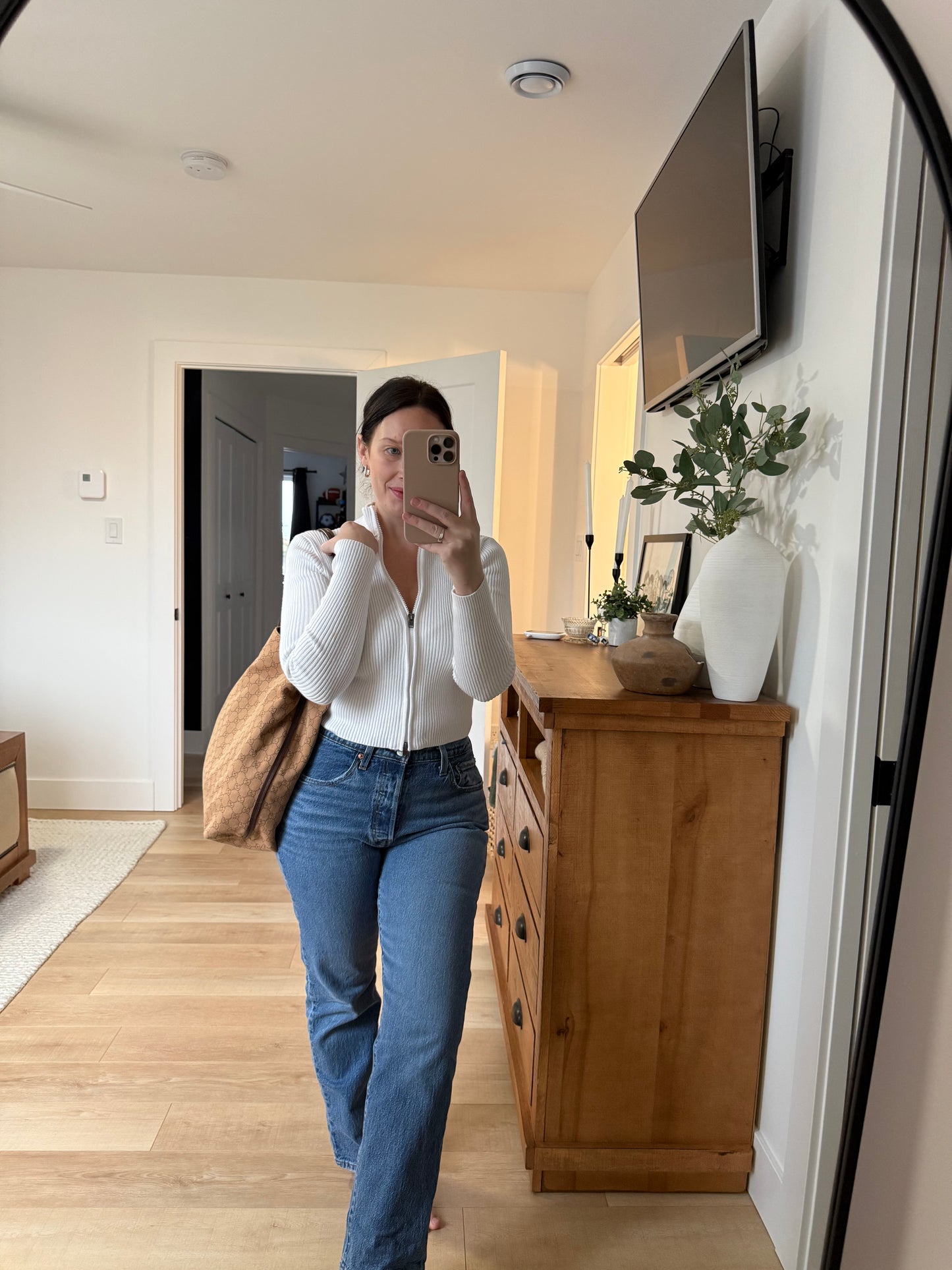 Gucci GG Denim Glifford Tote