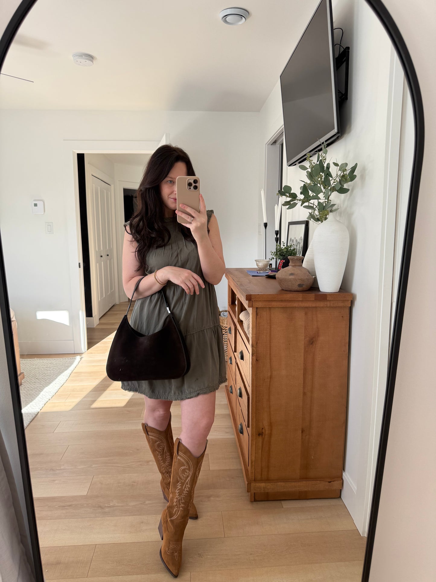 Gucci Brown Suede Shoulder Bag