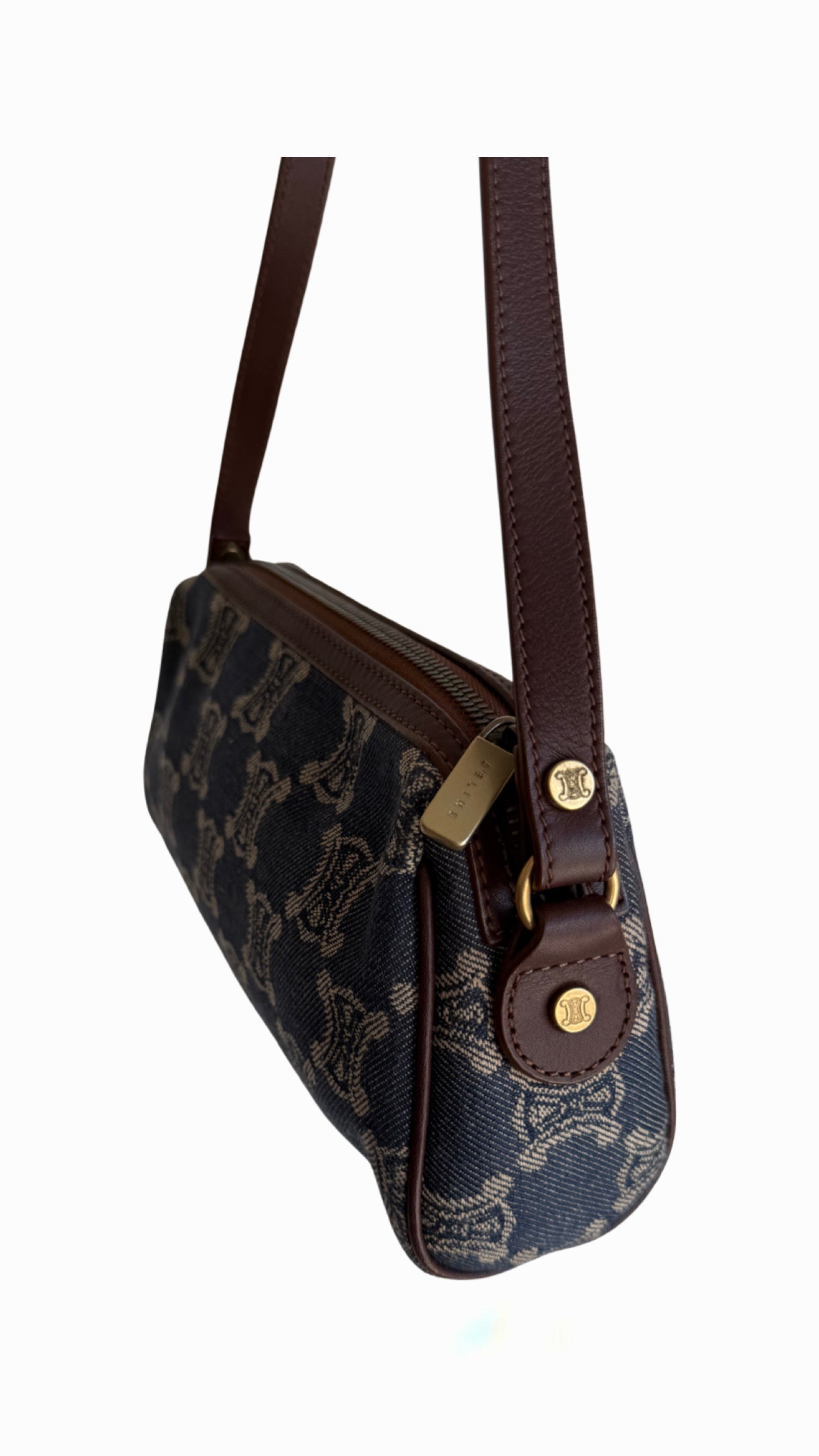 Celine Paris Macadam Denim Handbag