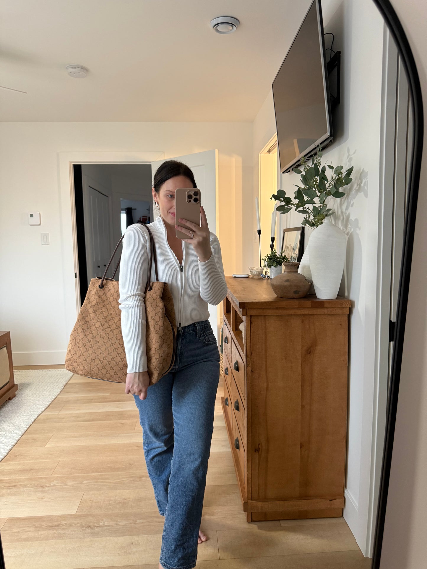 Gucci GG Denim Glifford Tote