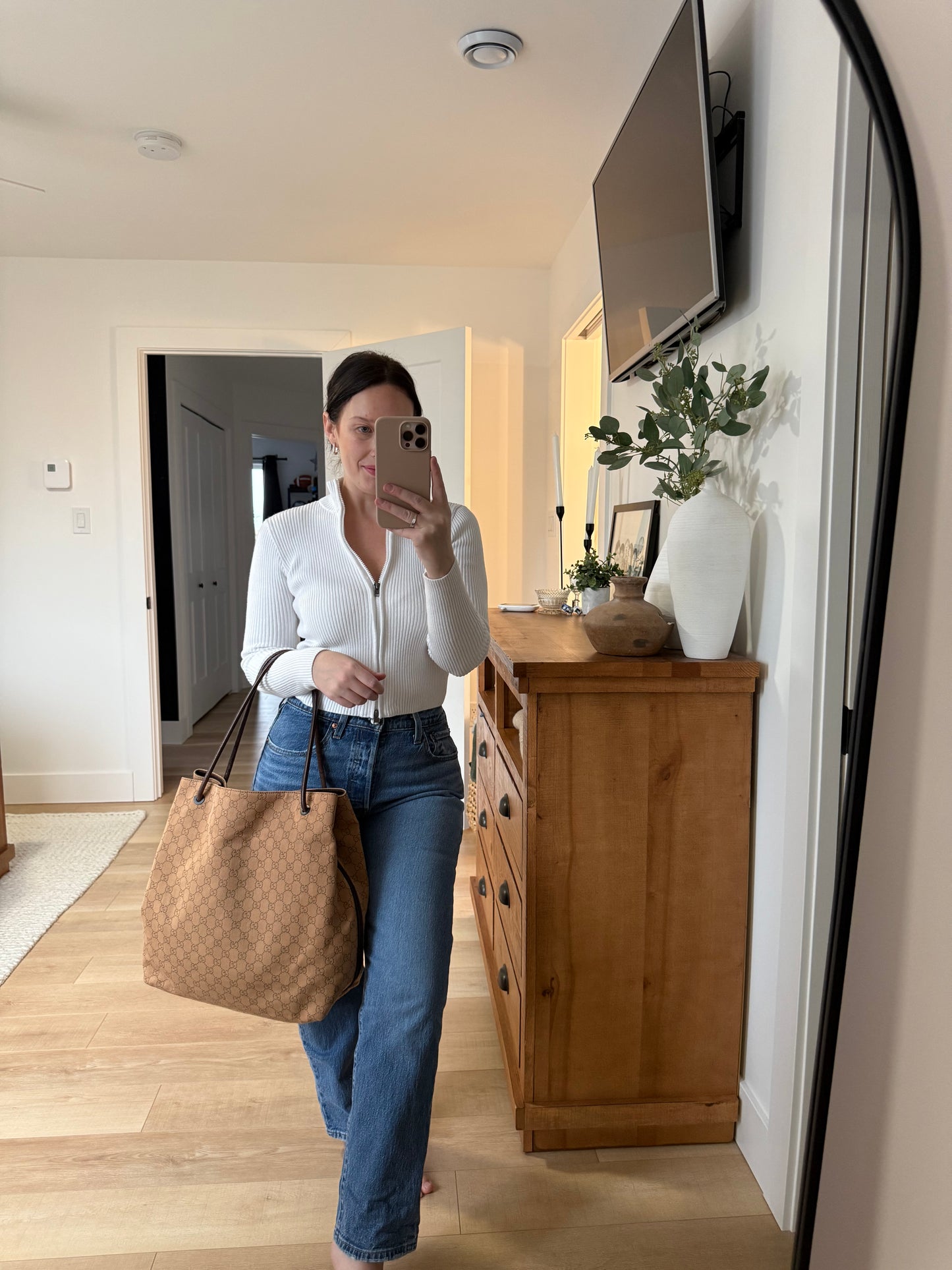 Gucci GG Denim Glifford Tote