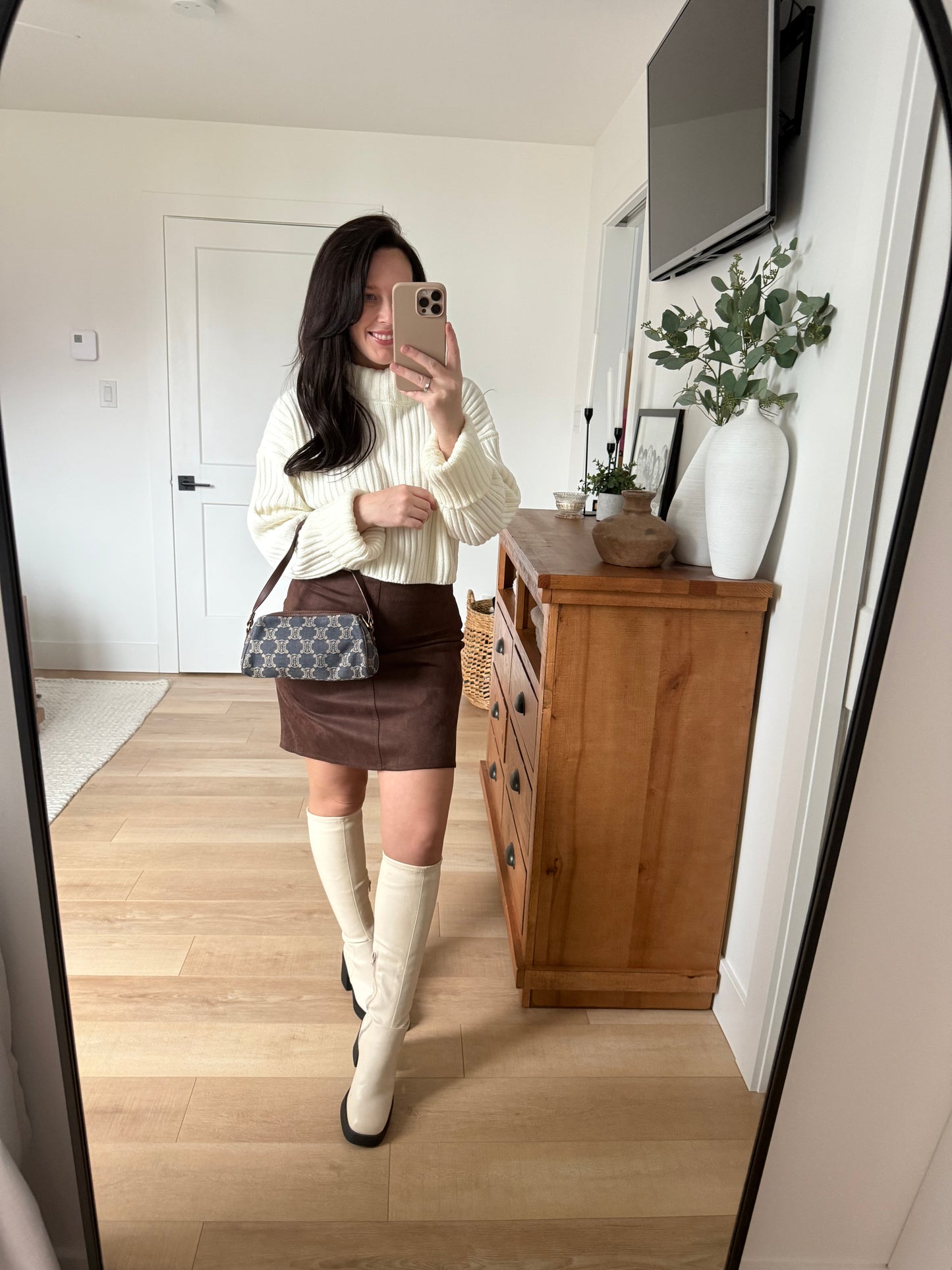 Celine Paris Macadam Denim Handbag