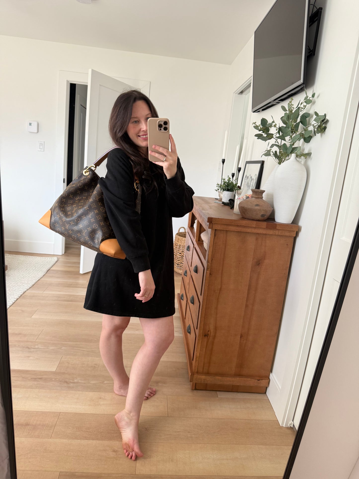 Louis Vuitton Monogram Hobo Berri MM