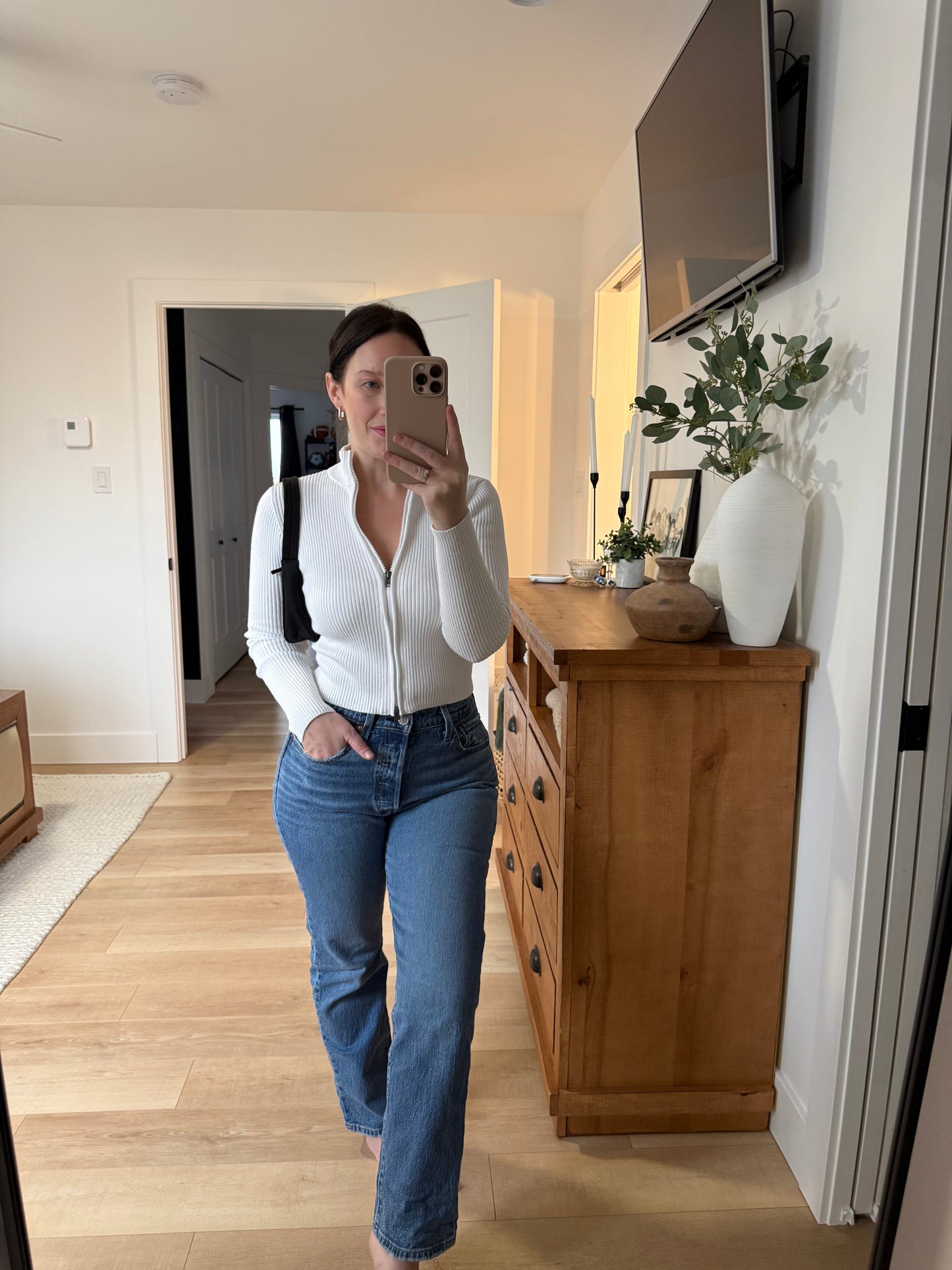 Prada Black Tessuto Nylon Shoulder Bag