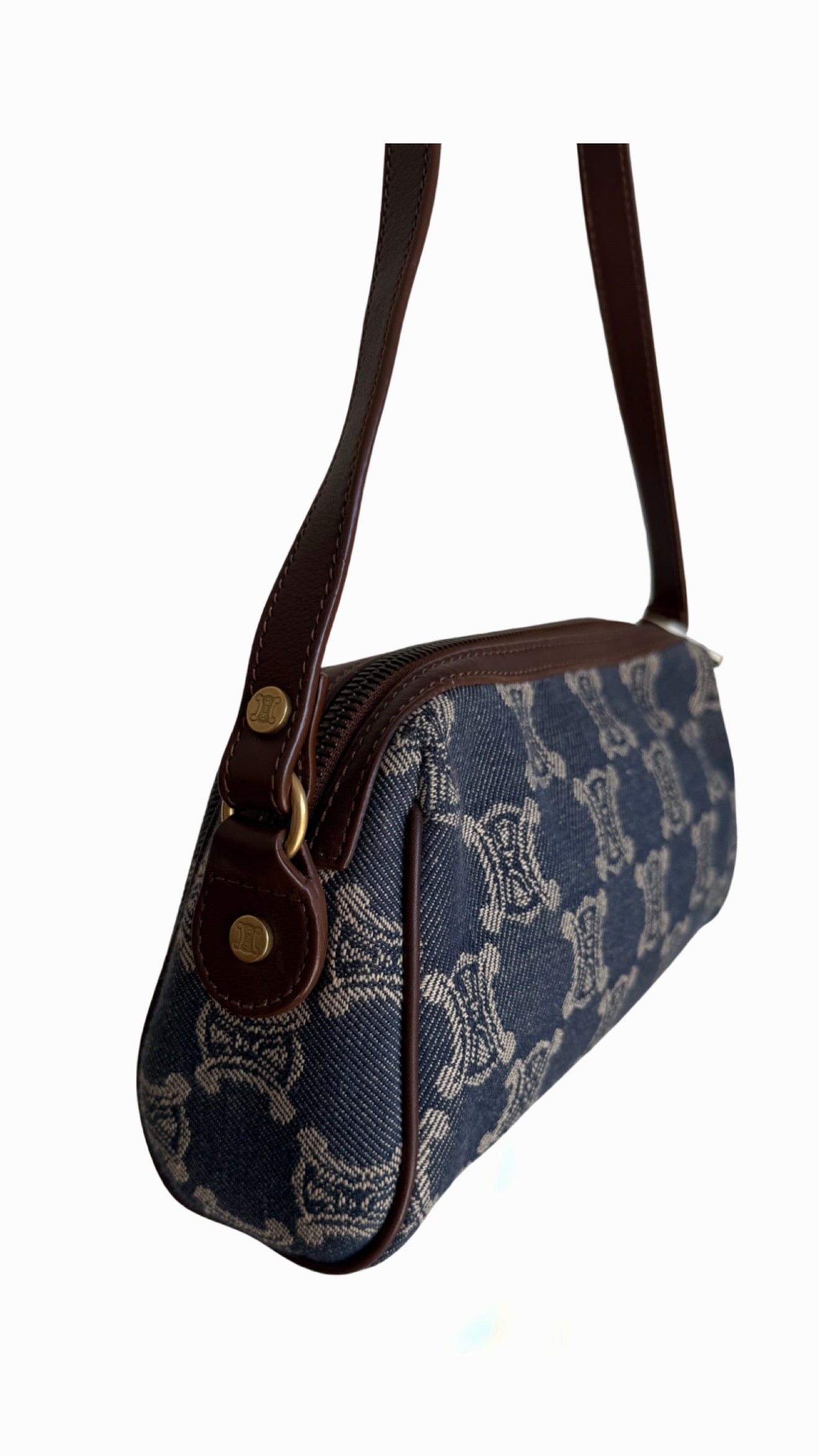 Celine Paris Macadam Denim Handbag