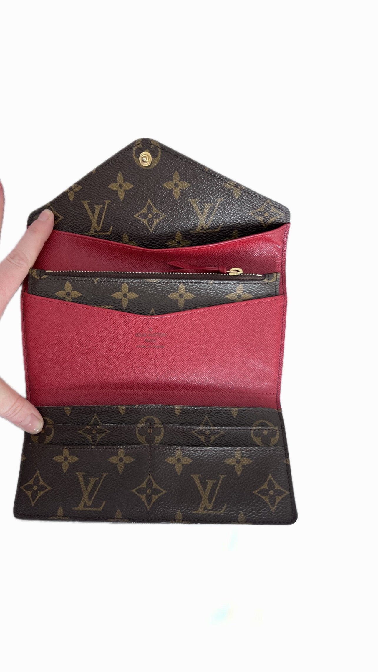 Louis Vuitton Josephine Wallet Red