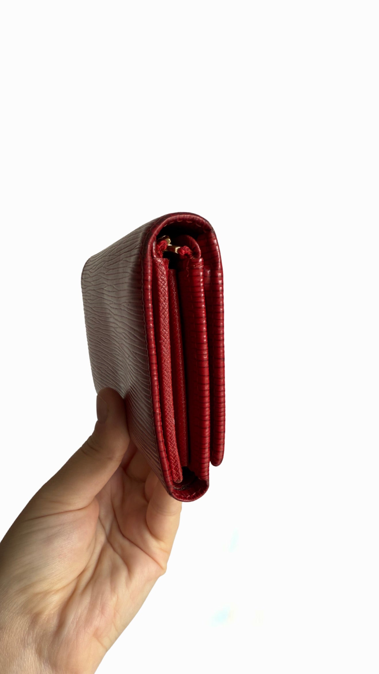 Louis Vuitton Epi Red Bi-fold Wallet