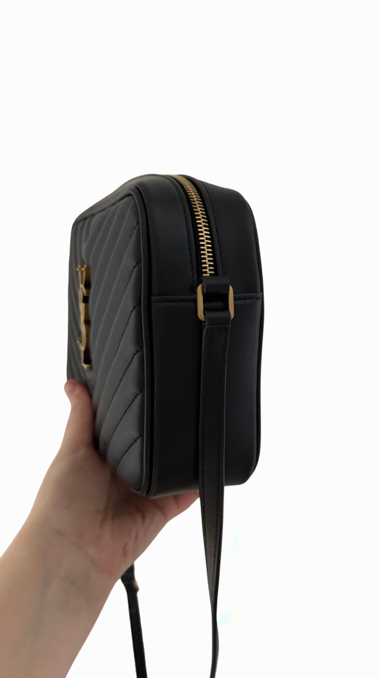 Saint Laurent Lou Camera Bag in Quilted Leather