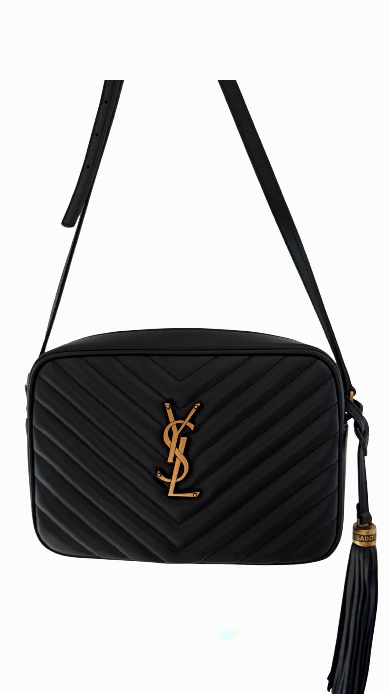 Saint Laurent Lou Camera Bag in Quilted Leather