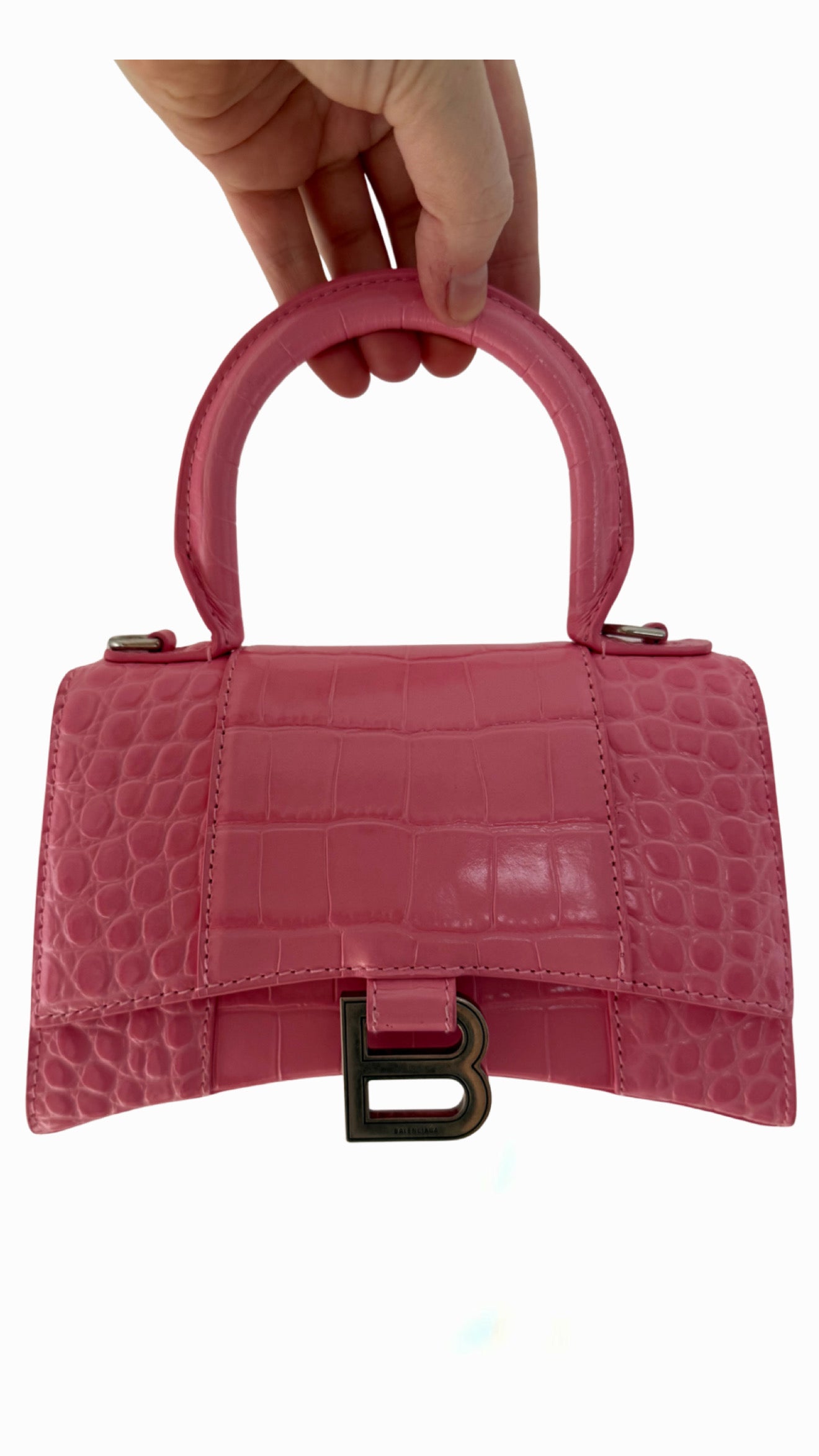 Balenciaga Hourglass Handbag XS Pink