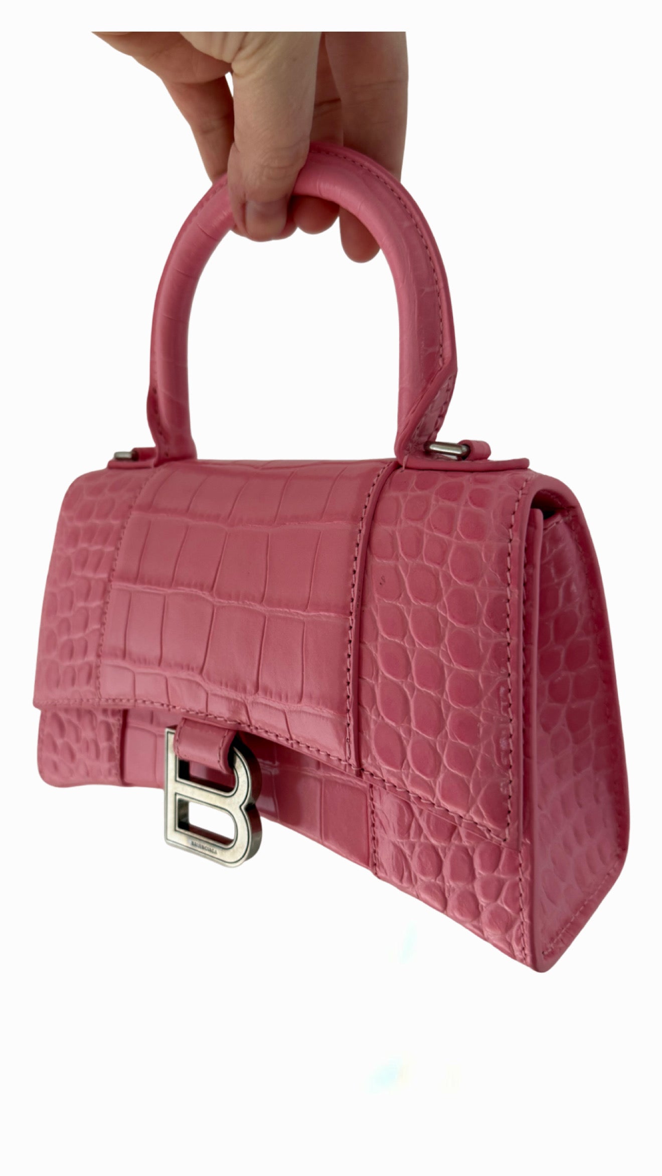 Balenciaga Hourglass Handbag XS Pink