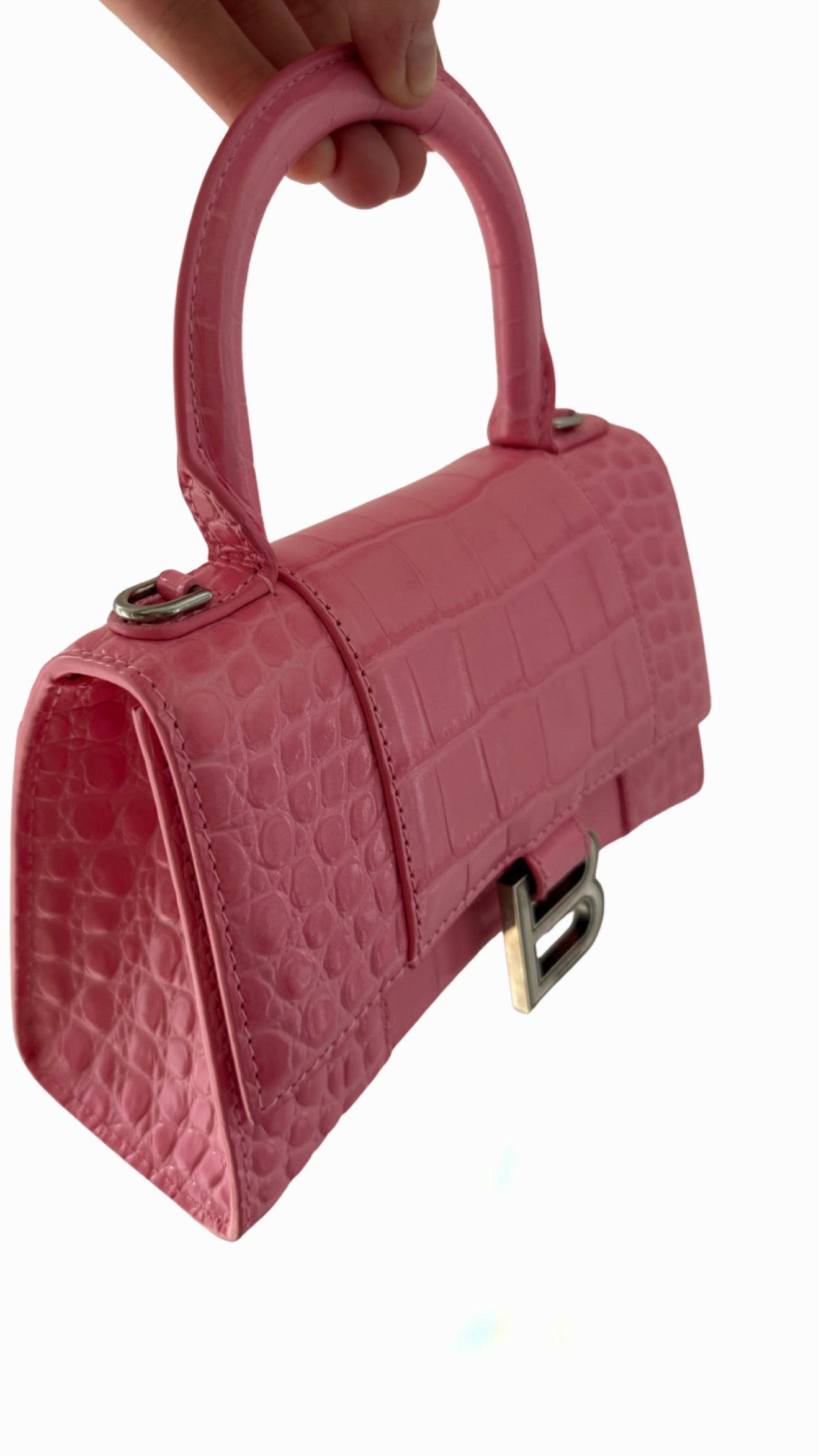 Balenciaga Hourglass Handbag XS Pink