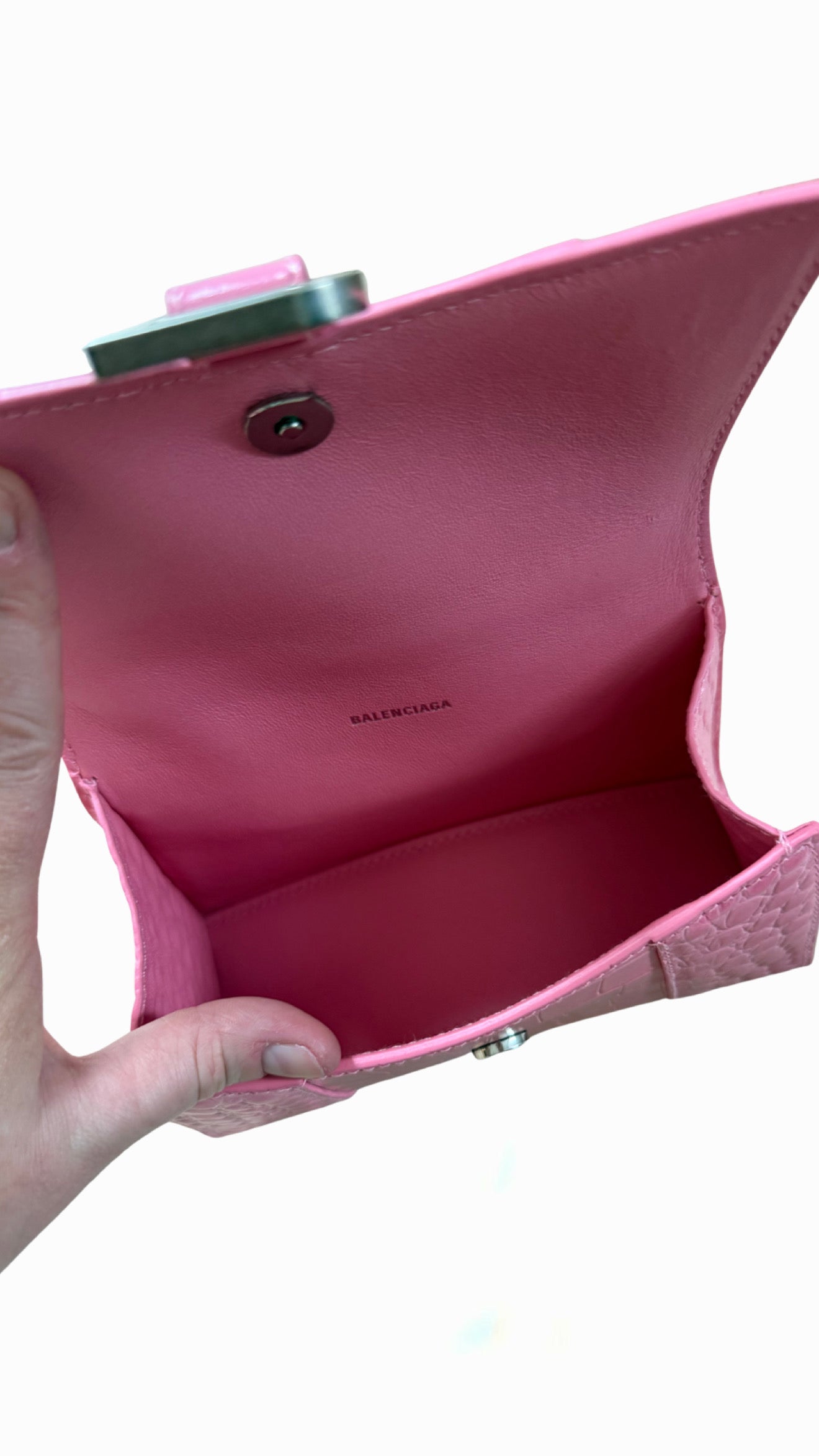 Balenciaga Hourglass Handbag XS Pink