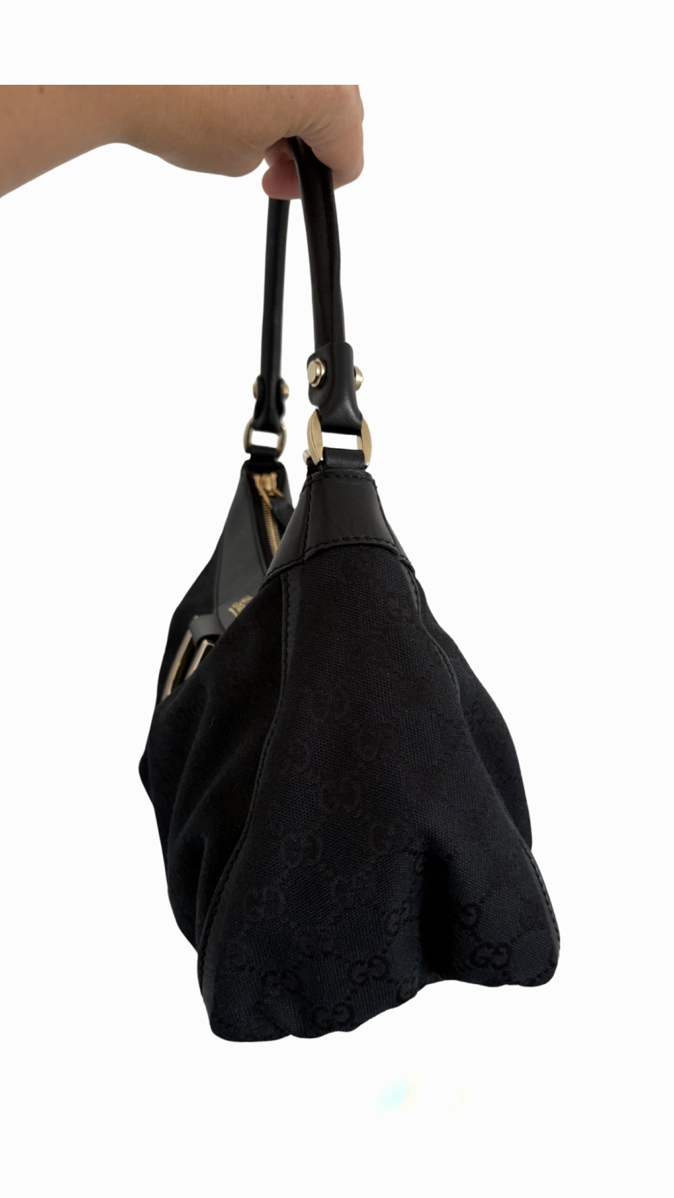 Gucci GG Canvas Abbey D-Ring Hobo Bag
