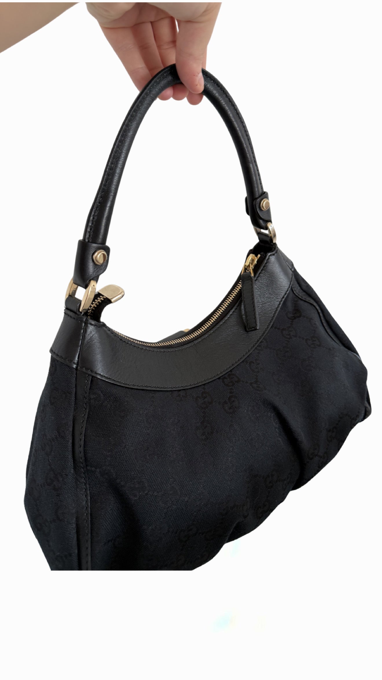 Gucci GG Canvas Abbey D-Ring Hobo Bag