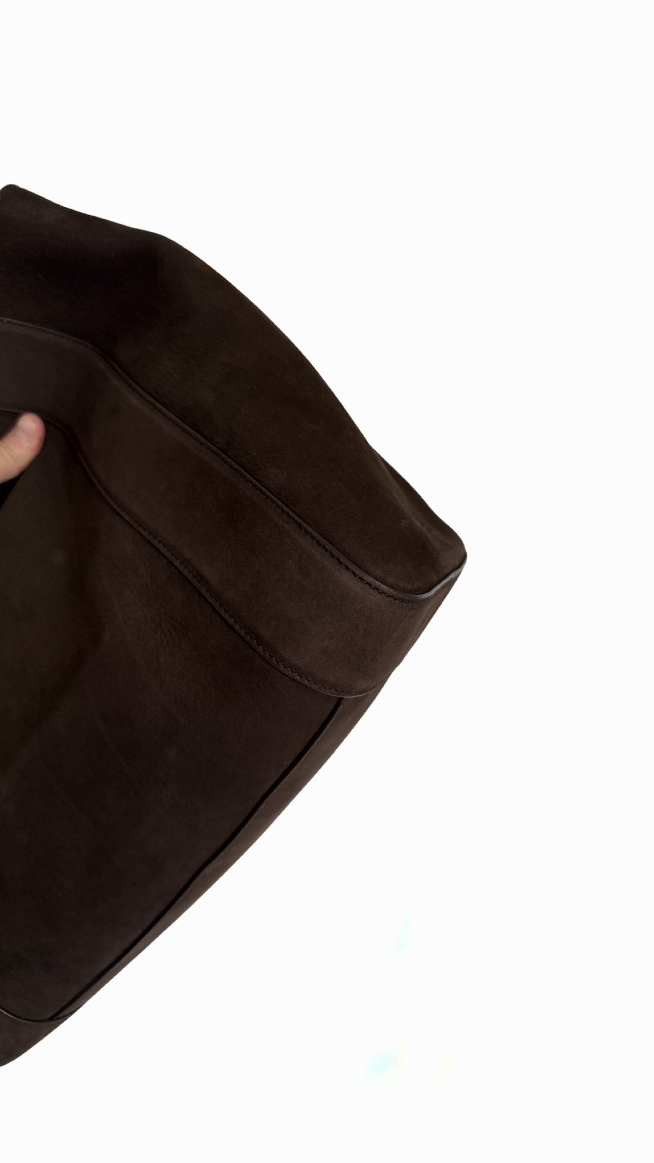 Gucci Brown Nubuck Ribot Horse Head Tote Bag